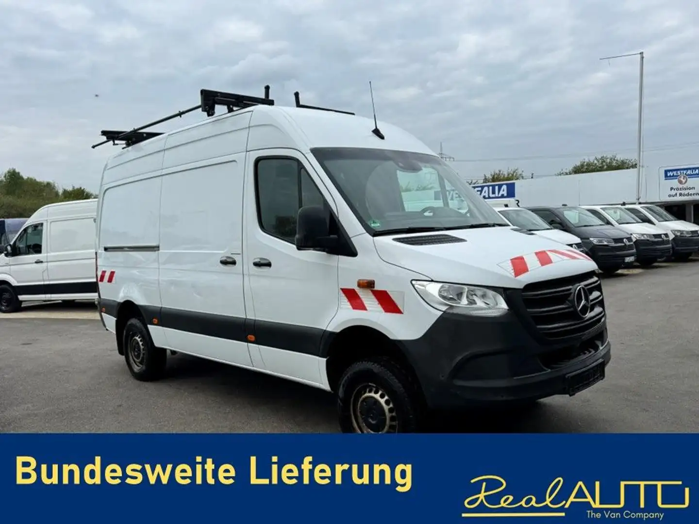 Mercedes-Benz Sprinter Kasten L2H2 316CDI 4x4 Werkstatt*AHK* Wit - 1