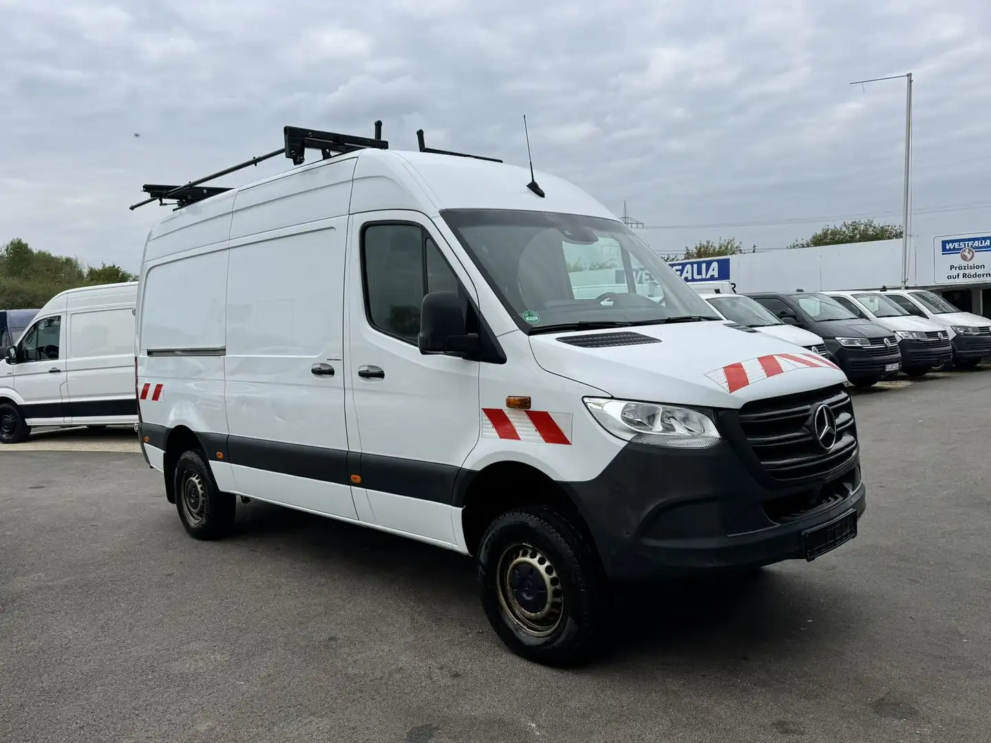 Mercedes-Benz Sprinter Kasten L2H2 316CDI 4x4 Werkstatt*AHK* Wit - 2