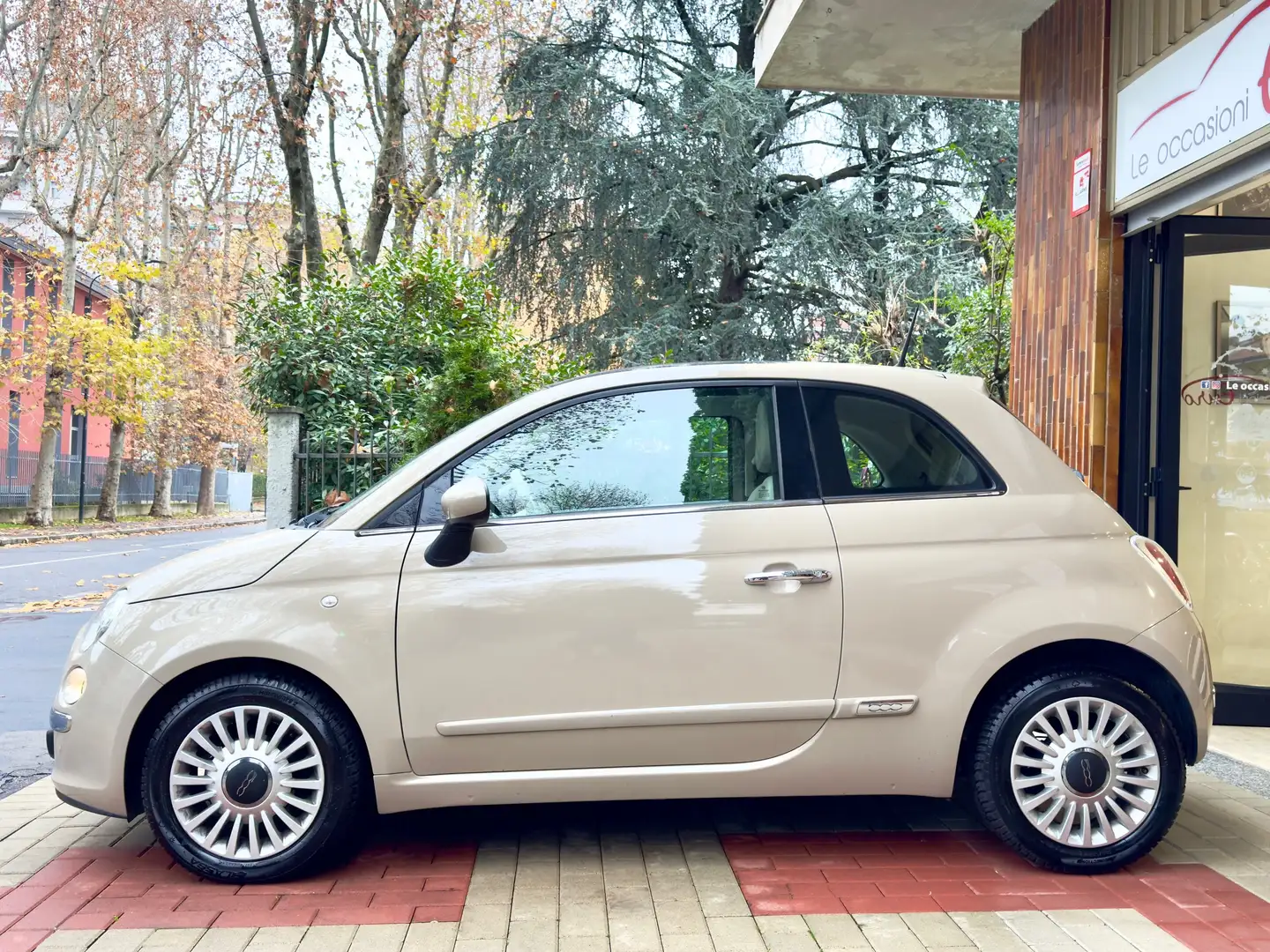 Fiat 500 500 1.2 Lounge 69 CV, Euro 5B, Unico Propr.,TettoP Beige - 2