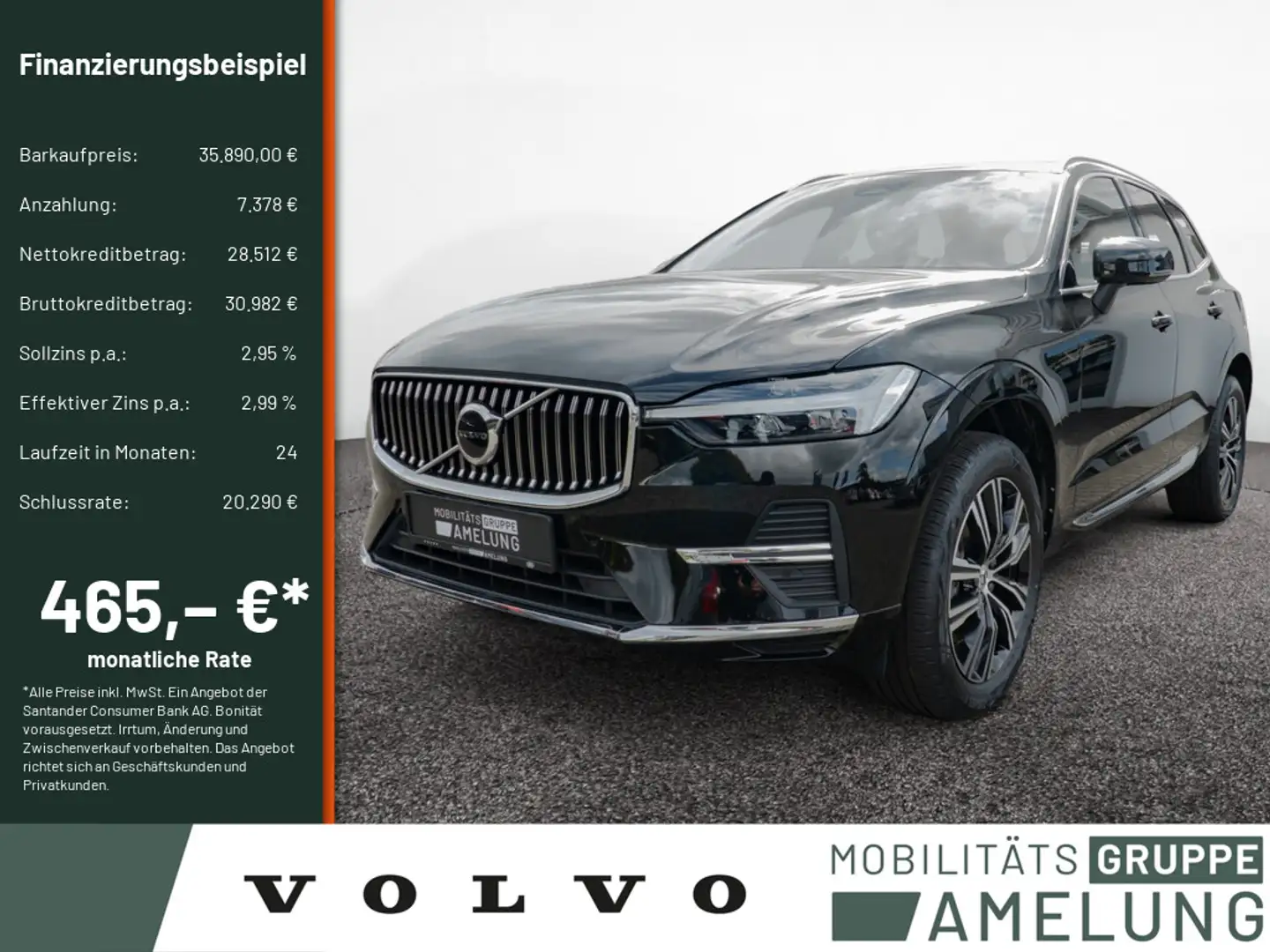 Volvo XC60 B4 D AWD Geartronic Inscription SHZ LED Zwart - 1
