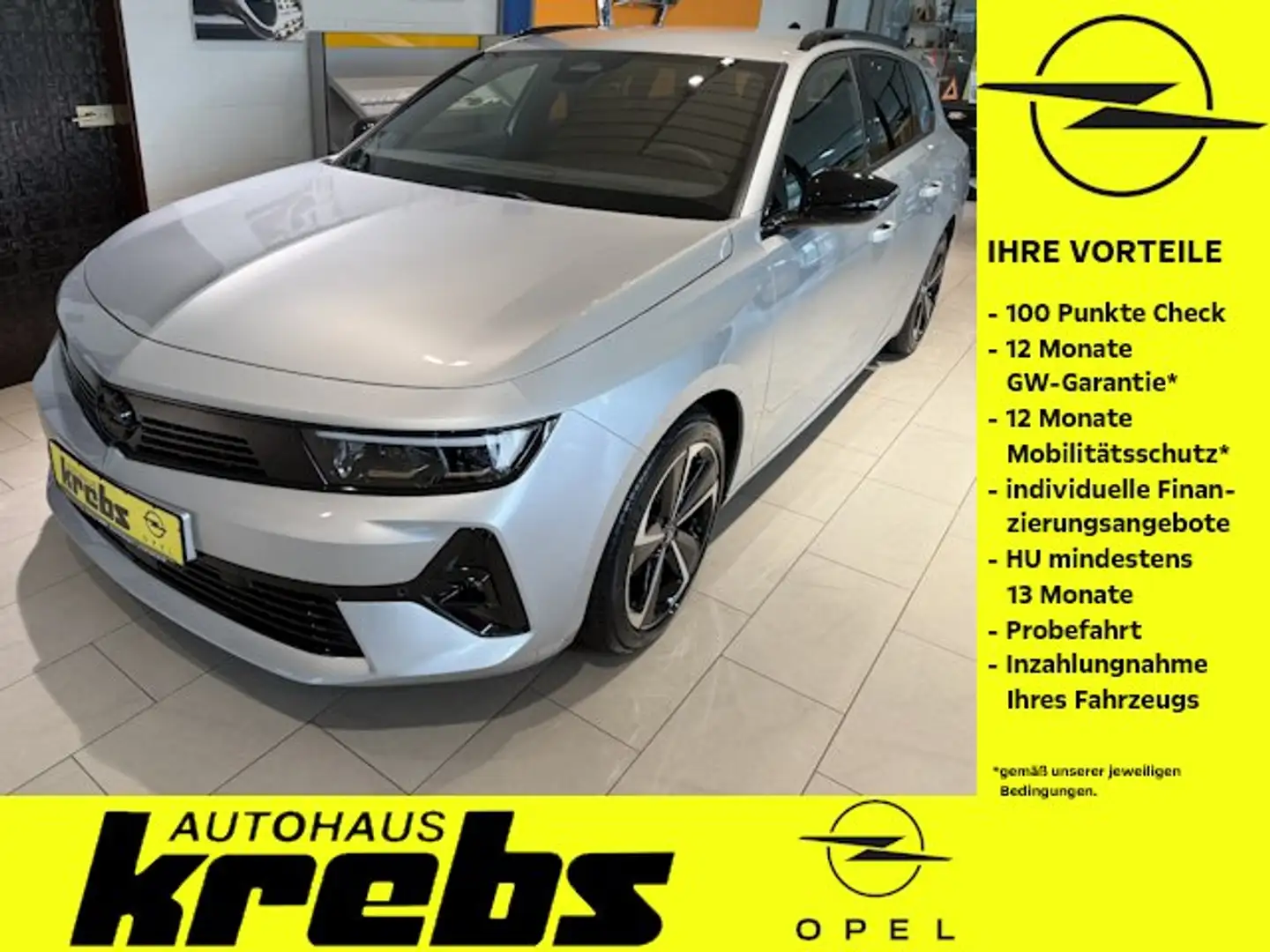 Opel Astra Sports Tourer 1.2 Turbo GS -Navi -Sitzheizung -AHK Silber - 1