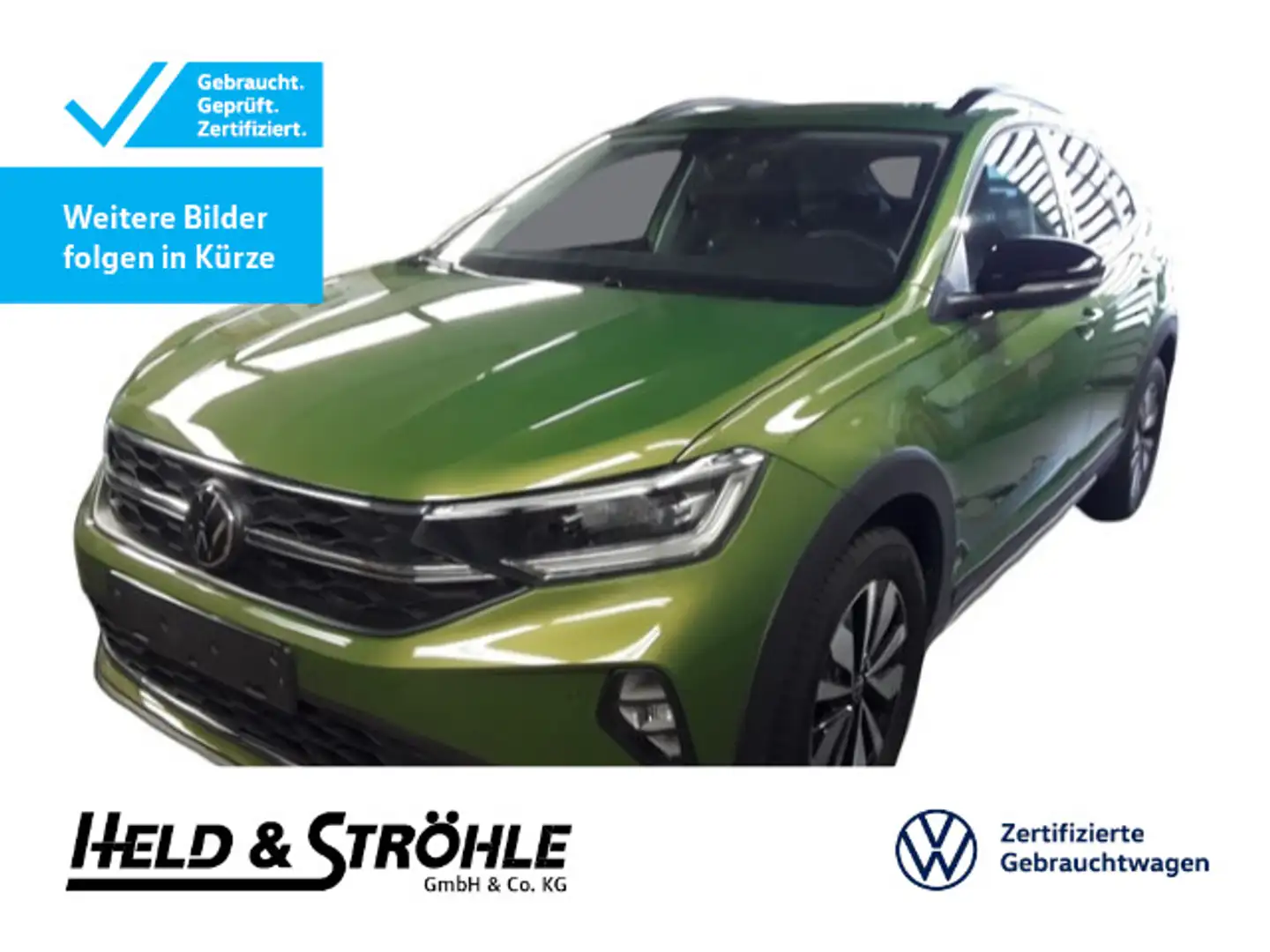 Volkswagen Taigo Goal 1.0 TSI AHK MATRIX NAV PARKLENK SHZ Grün - 1