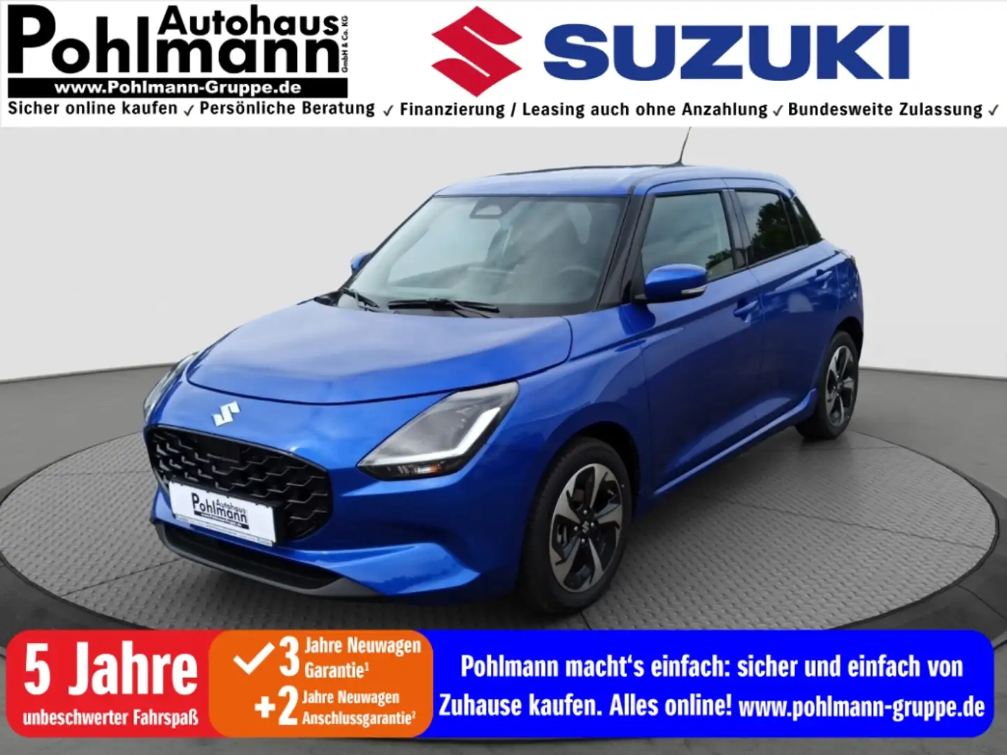 Suzuki Swift Comfort+ Hybrid LED Klimaautom DAB SHZ Keyless Ent Azul - 1