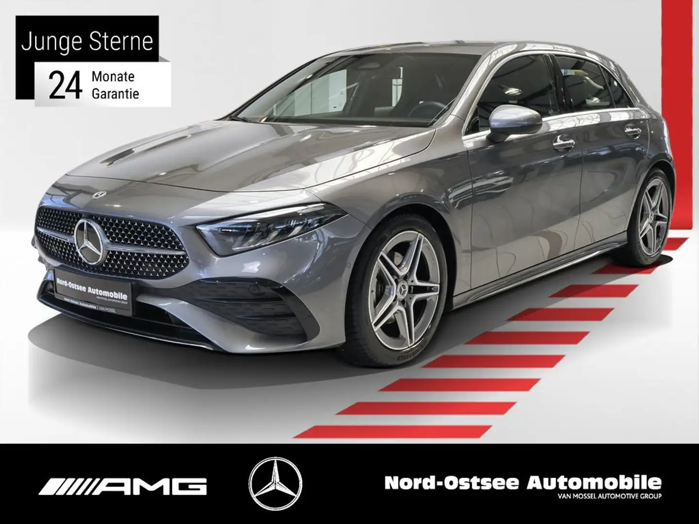 Mercedes-Benz A 200 AMG ADV.+ DISTRO 360° KAMERA LED NAVI SITZ Gris - 1
