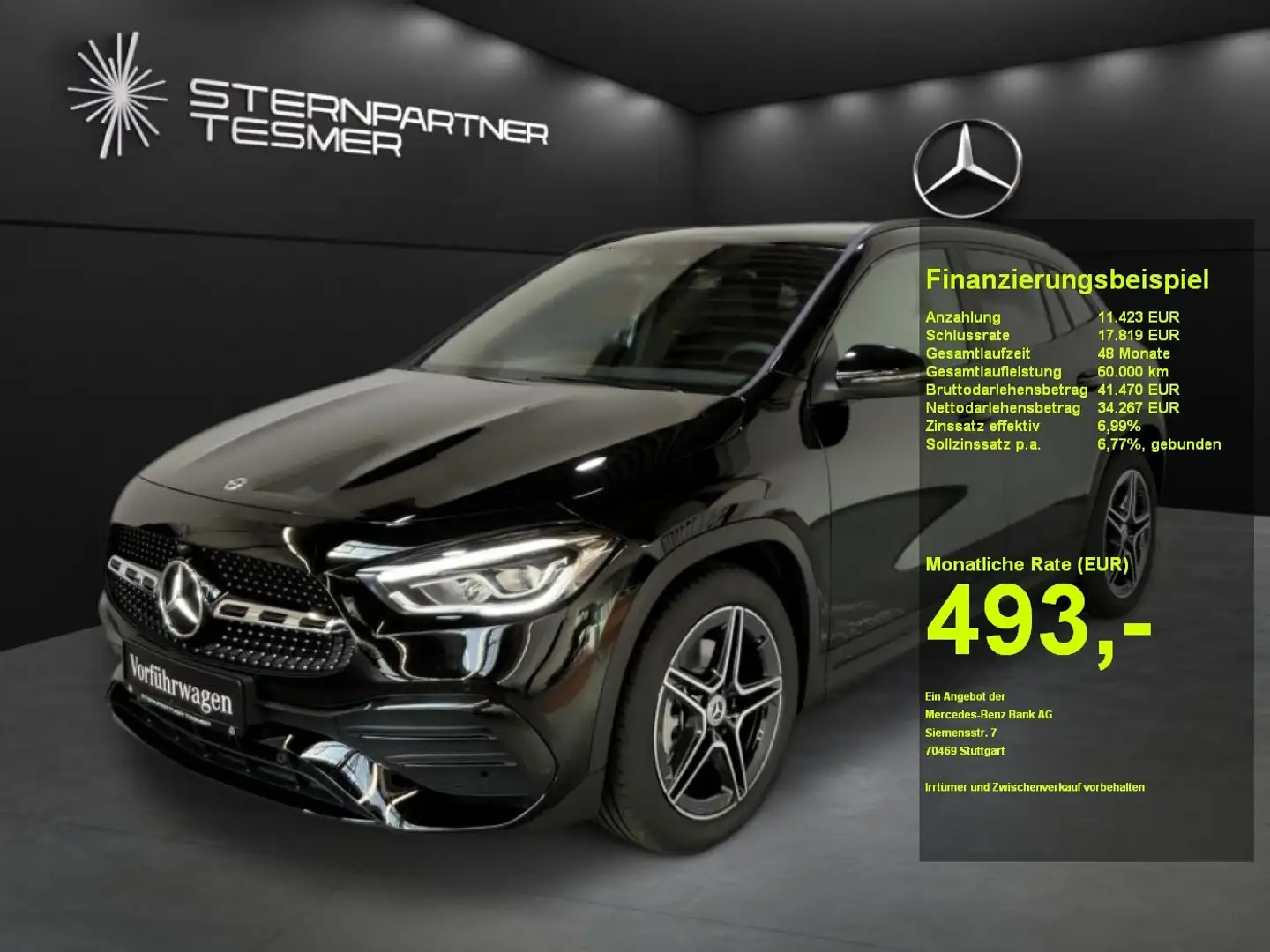 Mercedes-Benz GLA 220 d AMG, Night-P, Kamera, Pano-D, CarPlay Schwarz - 1
