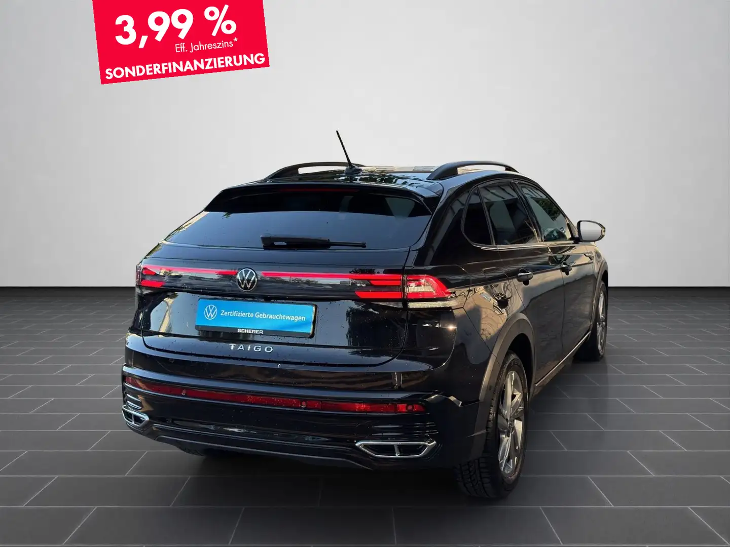 Volkswagen Taigo 1.5 TSI R-LINE DSG NAVI KAMERA IQ.DRIVE BE Schwarz - 2