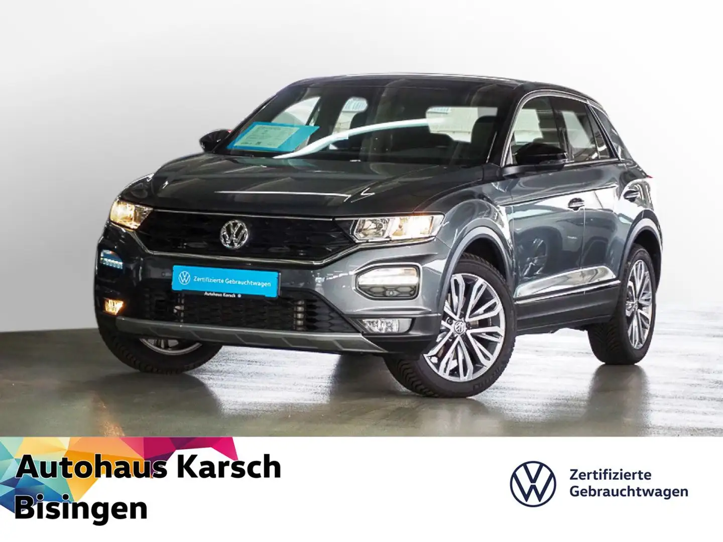 Volkswagen T-Roc 2.0 TSI DSG Sport 4Mot. KEYLESS, NAVI, AHK Grau - 1