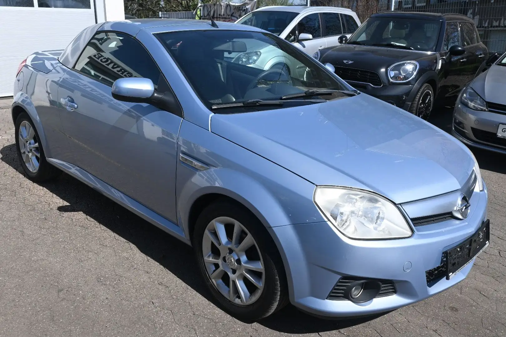 Opel Tigra TwinTopSport*Klima*8 Fach bereift*gepflegt Modrá - 2