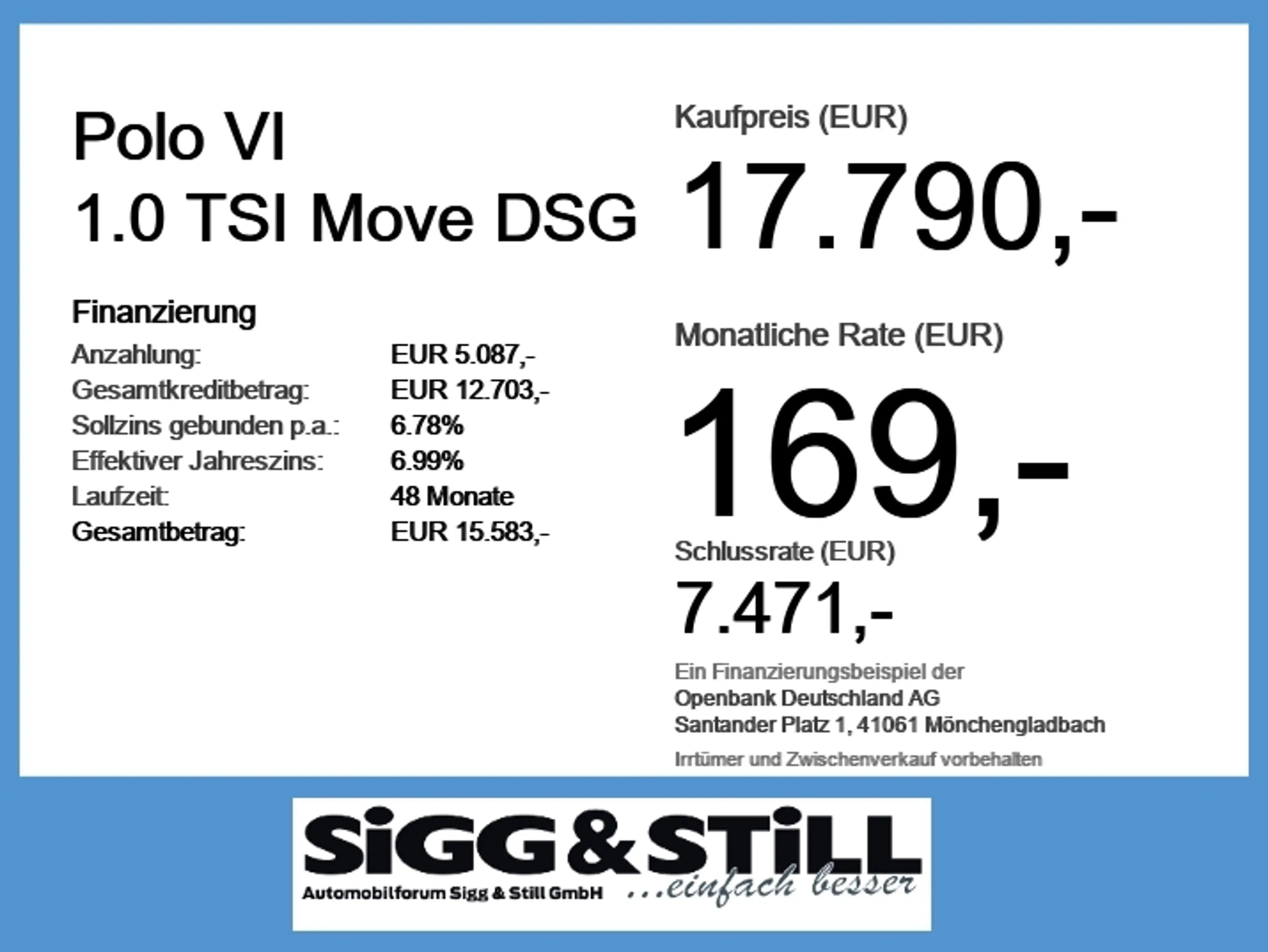 Volkswagen Polo VI 1.0 TSI Move DSG LED*NAVI*KLIMAAUT*SHZ*PDC — photo 6