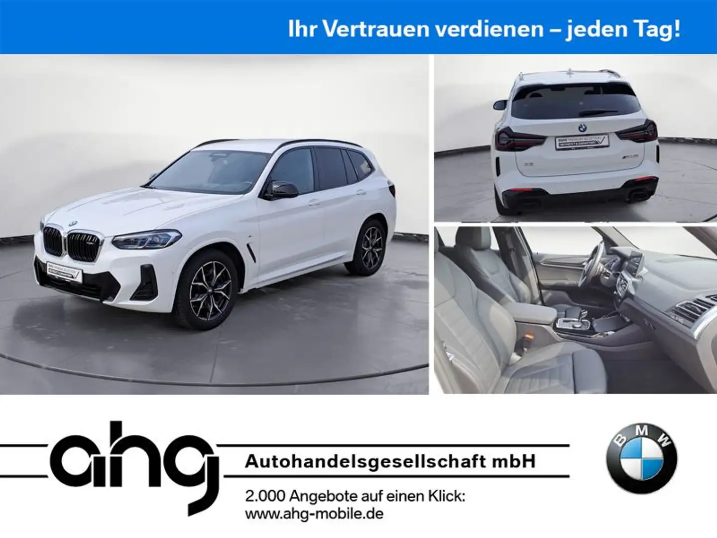 BMW X3 M i AT Innovationsp. Standhzg. Head-Up AHK Blanc - 1