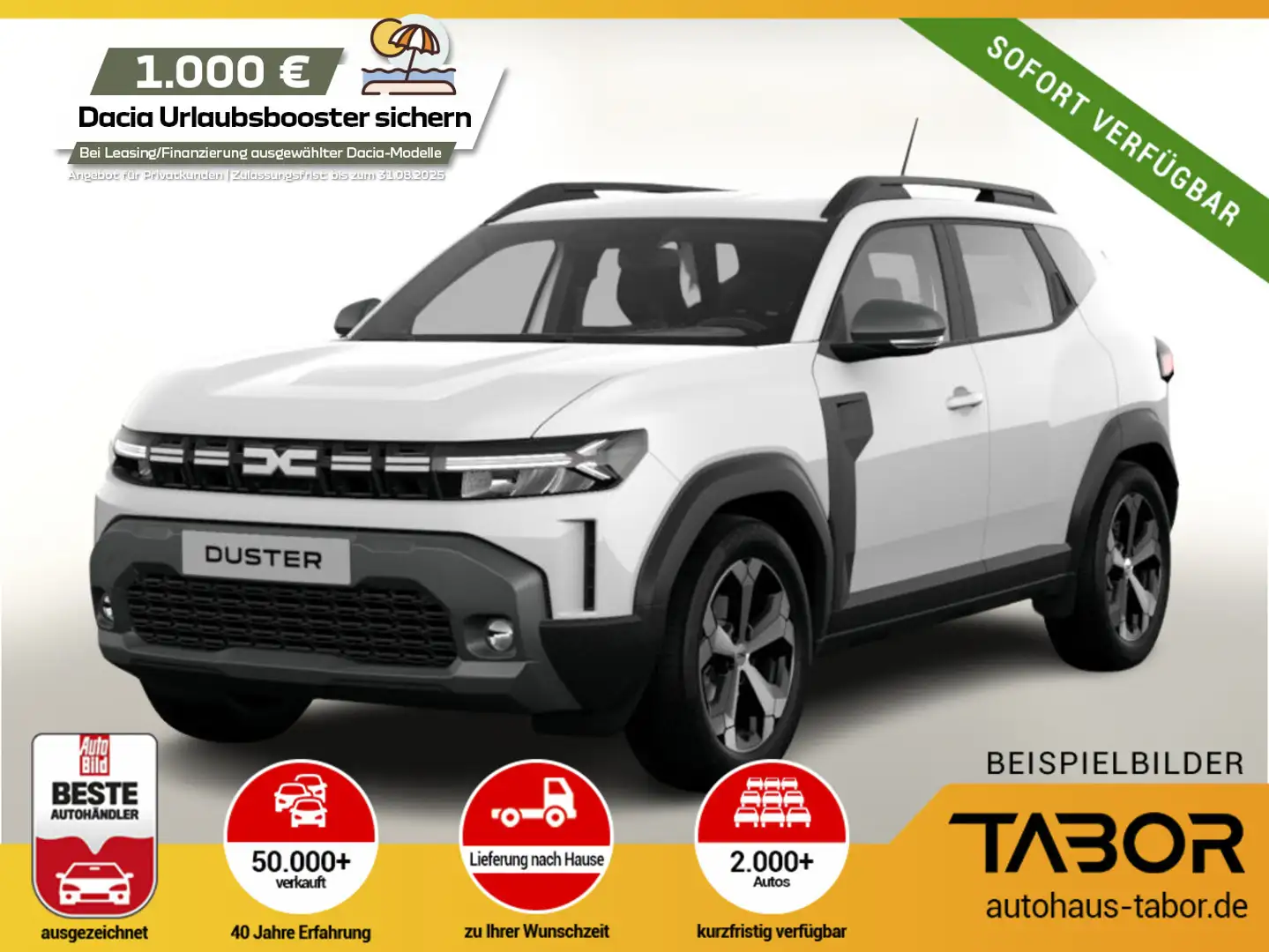 Dacia Duster Journey TCe 130 4x4 Kam PDC vo/hi SHZ PDC Weiß - 2