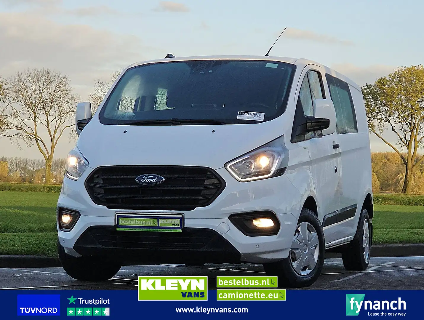Ford Transit Custom 2.0 L1H1 Dub.- Cab. Navi Blanc - 1