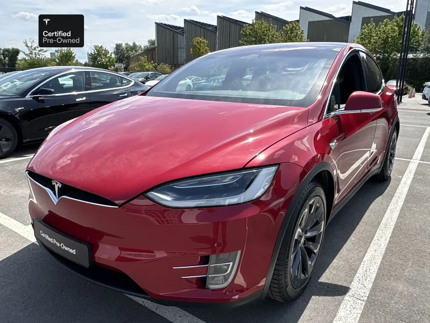 Tesla Model X Long Range/Certified Pre owned/ 6 seats Rouge - 1