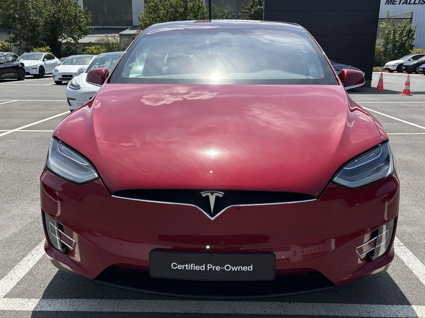 Tesla Model X Long Range/Certified Pre owned/ 6 seats Rouge - 2