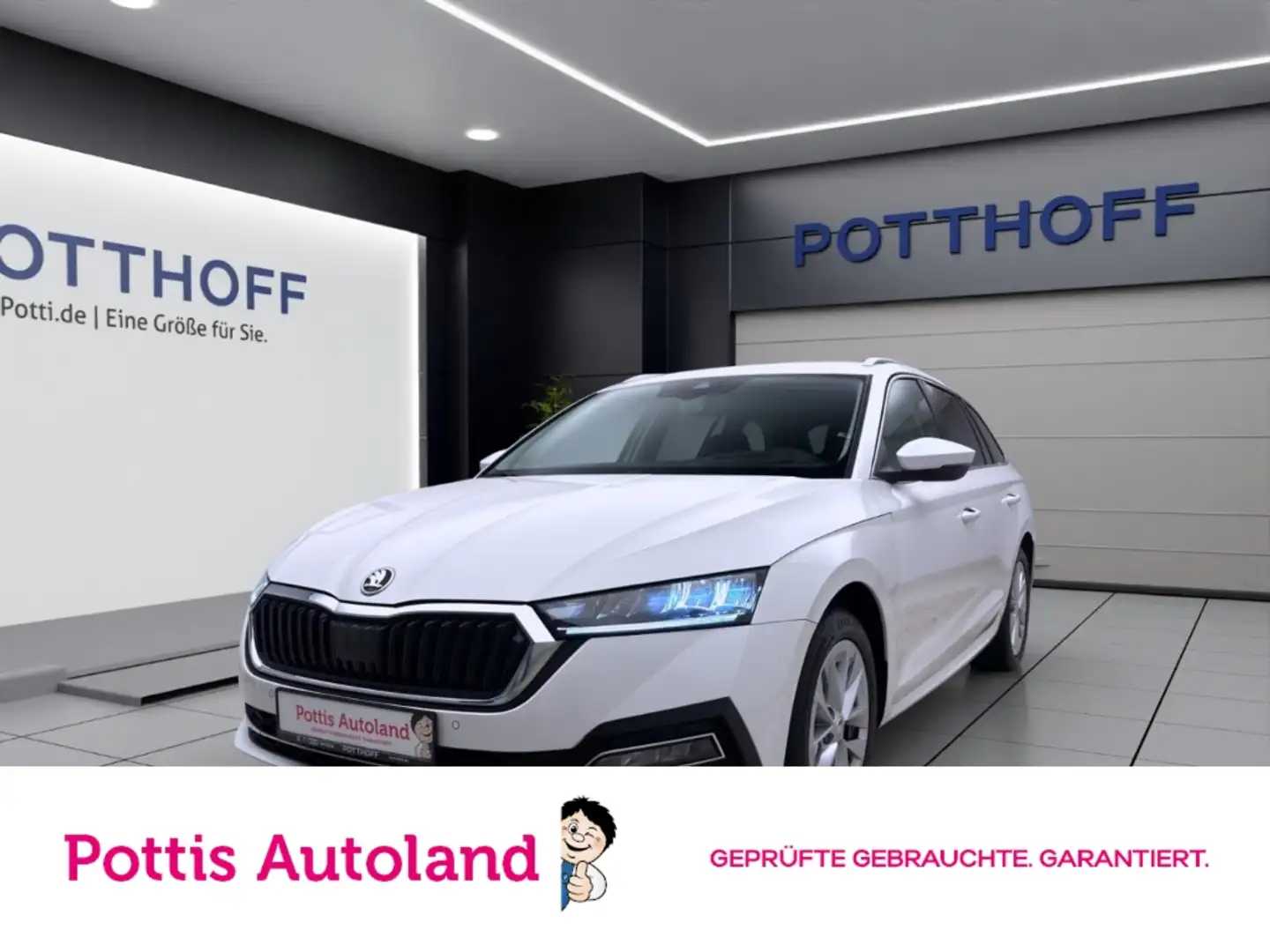 Skoda Octavia Combi 2.0 TDI DSG STYLE NAVI AHK PDC SITZHZG Weiß - 1