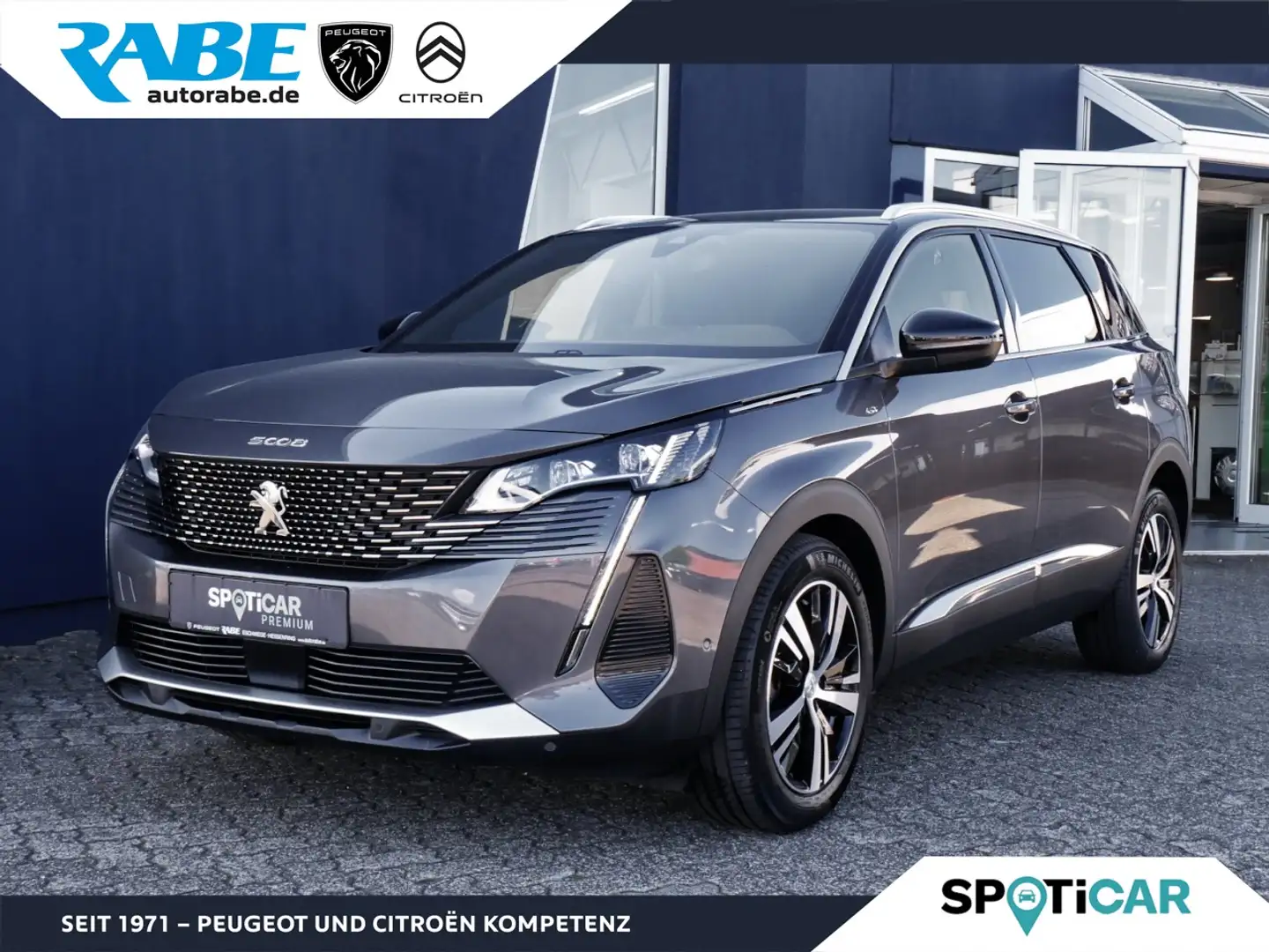 Peugeot 5008 GT 180 PT Autm+AHK+Kamera+Navi+Sitzheizung Klima Gris - 1