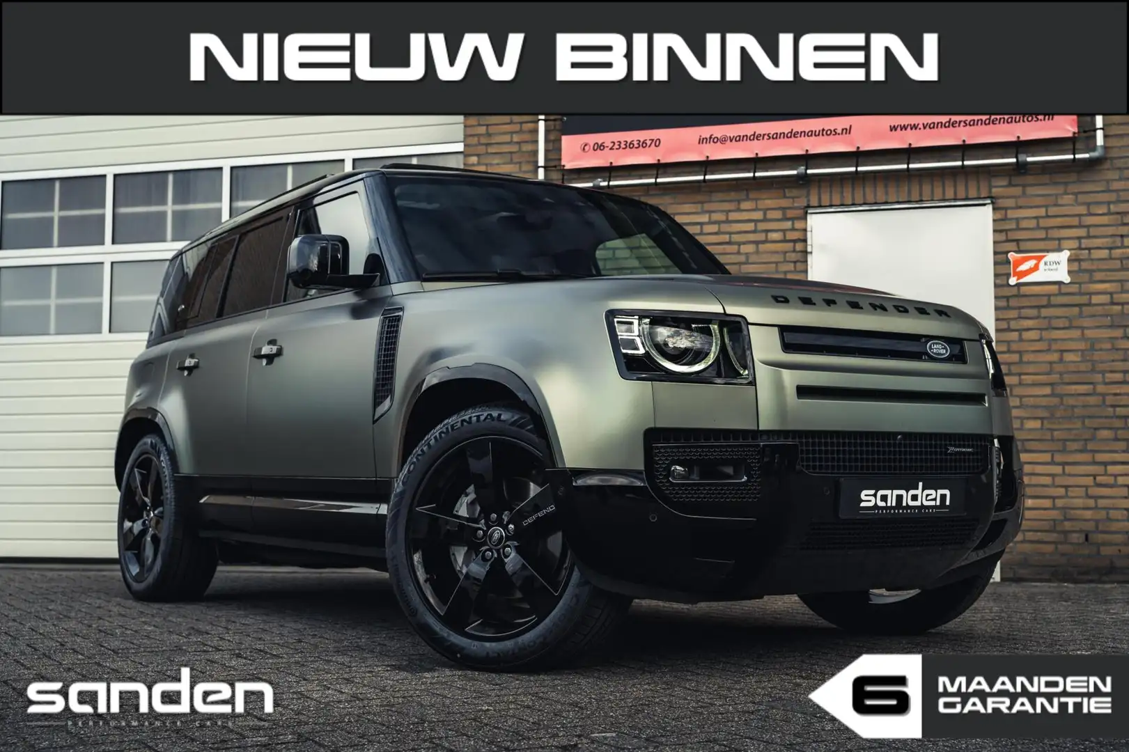 Land Rover Defender 2.0 P400e 110 X-Dynamic Hybrid|Matt|BTW Groen - 1