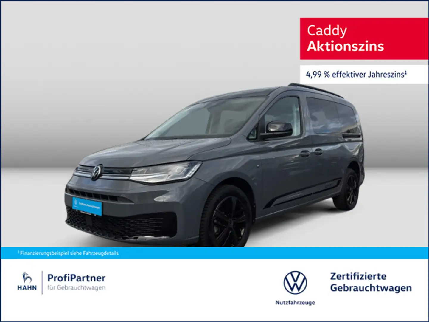 Volkswagen Caddy Edition 1,5TSI 85kW DSG NAVI AGR PANO Grau - 1