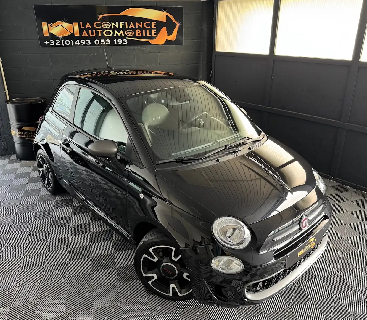Fiat 500 1.2i Sport 1er propriétaire garantie 12 mois Noir - 1