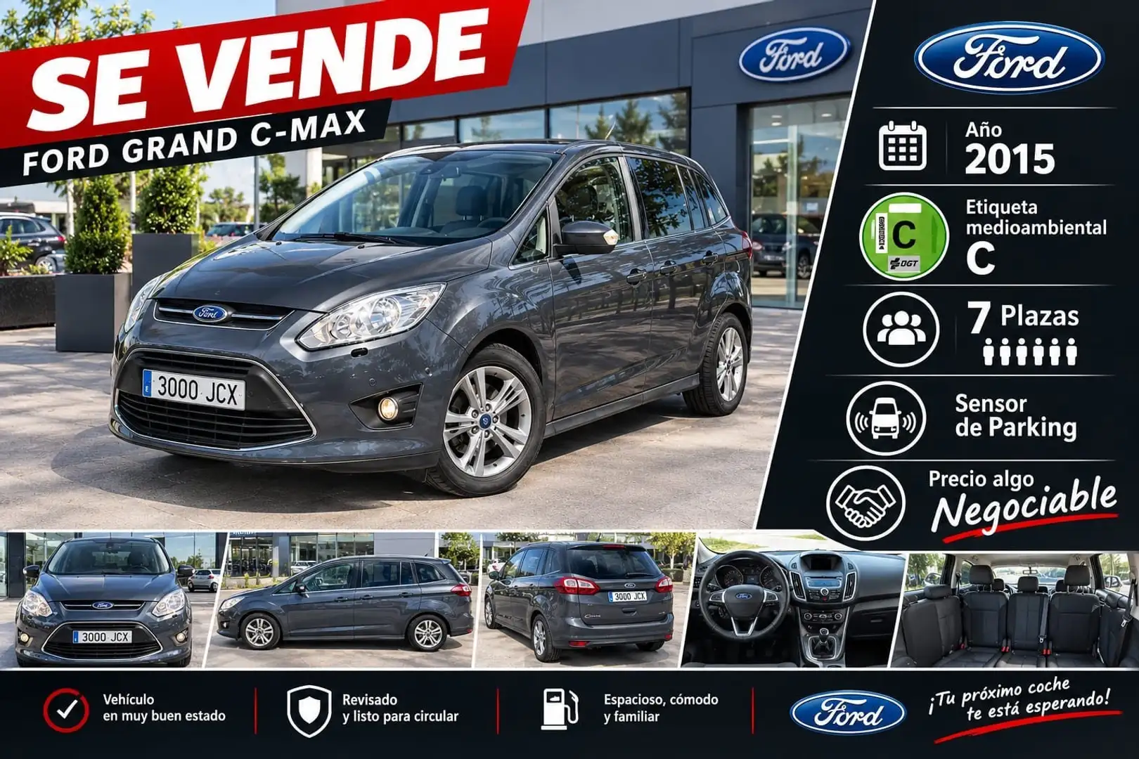 Ford Grand C-Max 1.6TDCi Auto-Start-Stop Titanium - 1