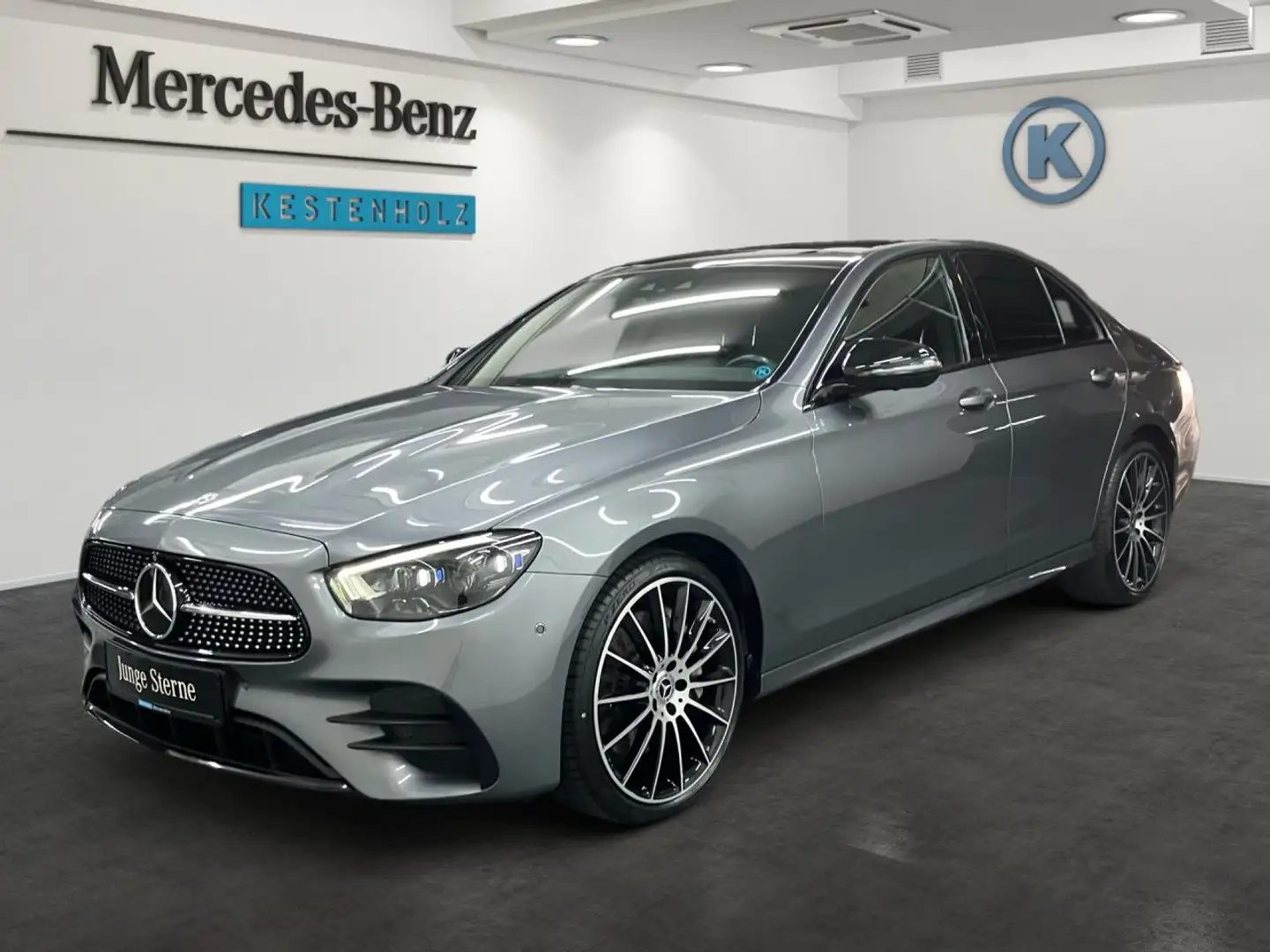 Mercedes-Benz E 400 d 4M AMG Fahrass WideScreen Stdhzg Multibeam Grau - 2