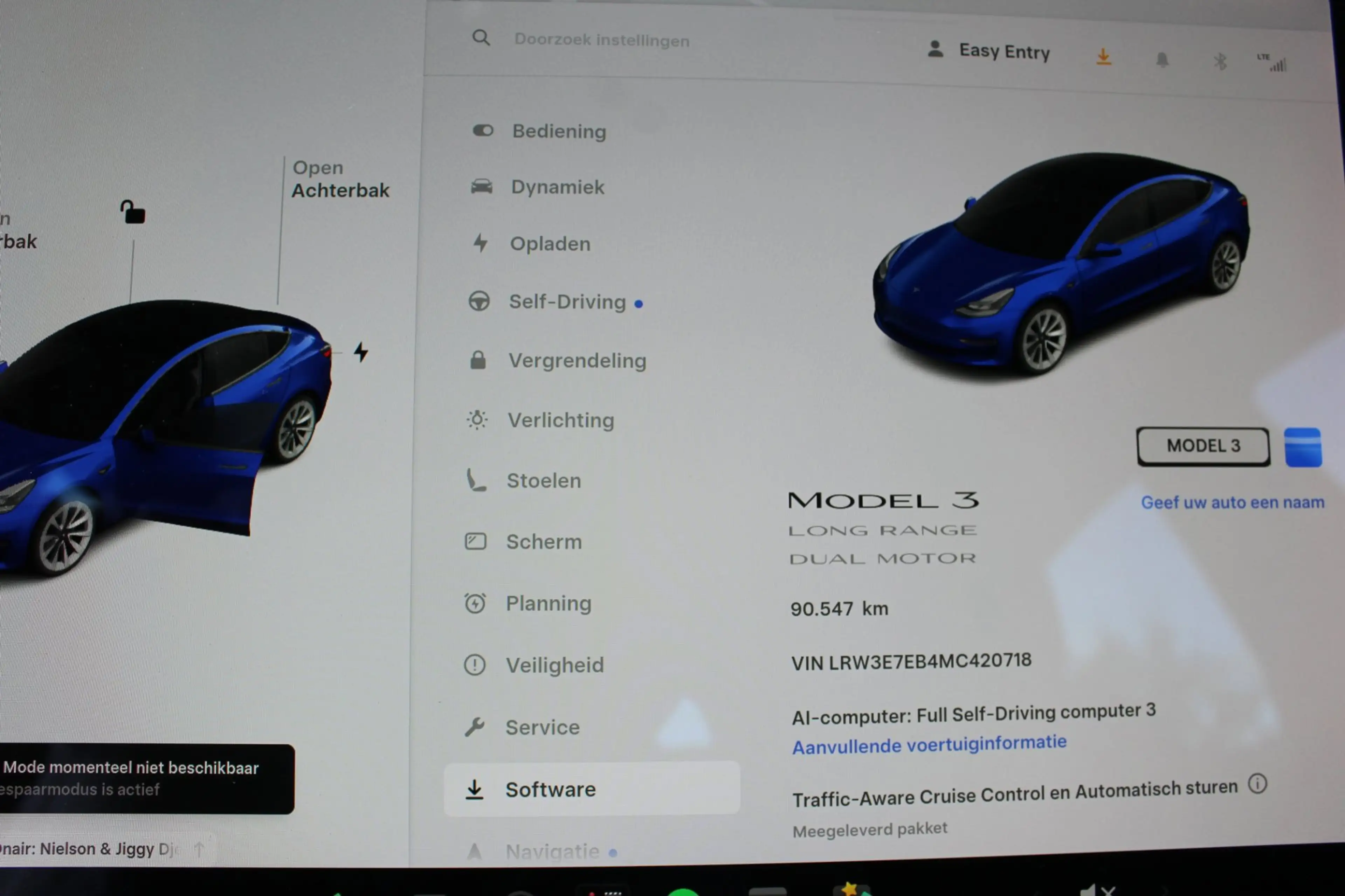 Tesla Model 3 Long Range AWD 75 kWh SOH 91,3% TREKHAAK / 19"LMV — photo 7