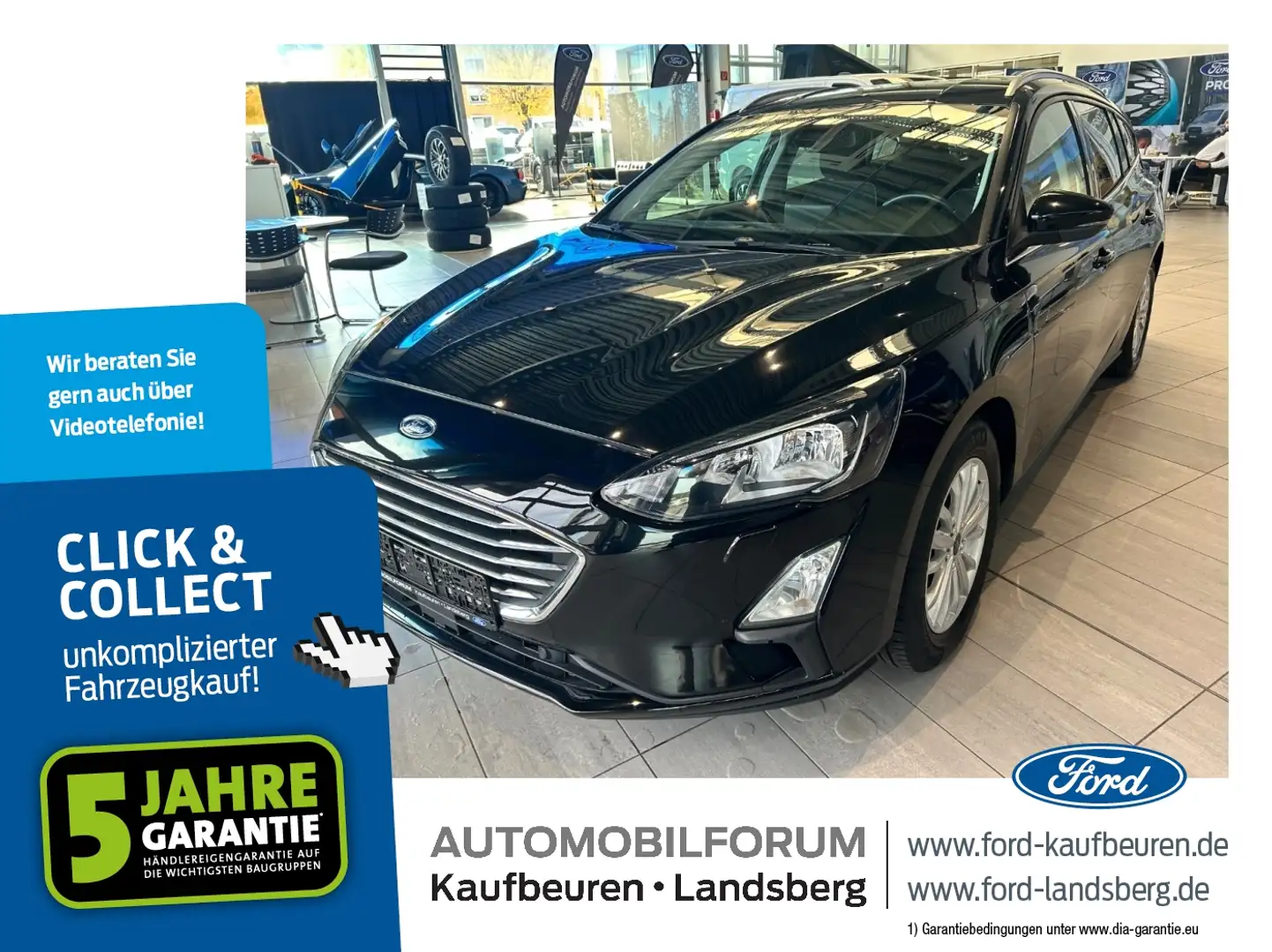 Ford Focus Turnier 1.0 EcoBoost Titanium Navi+SHZ+LM Nero - 1