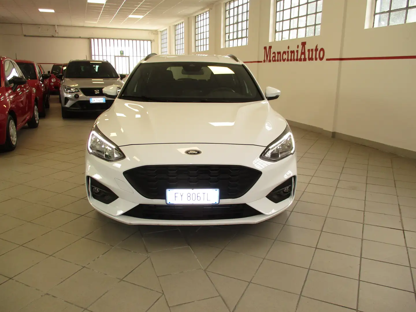 Ford Focus 1.5 ECOBOOST ST-LINE (150CV) E6D-T-UNIPROPRIETARIO Bianco - 2