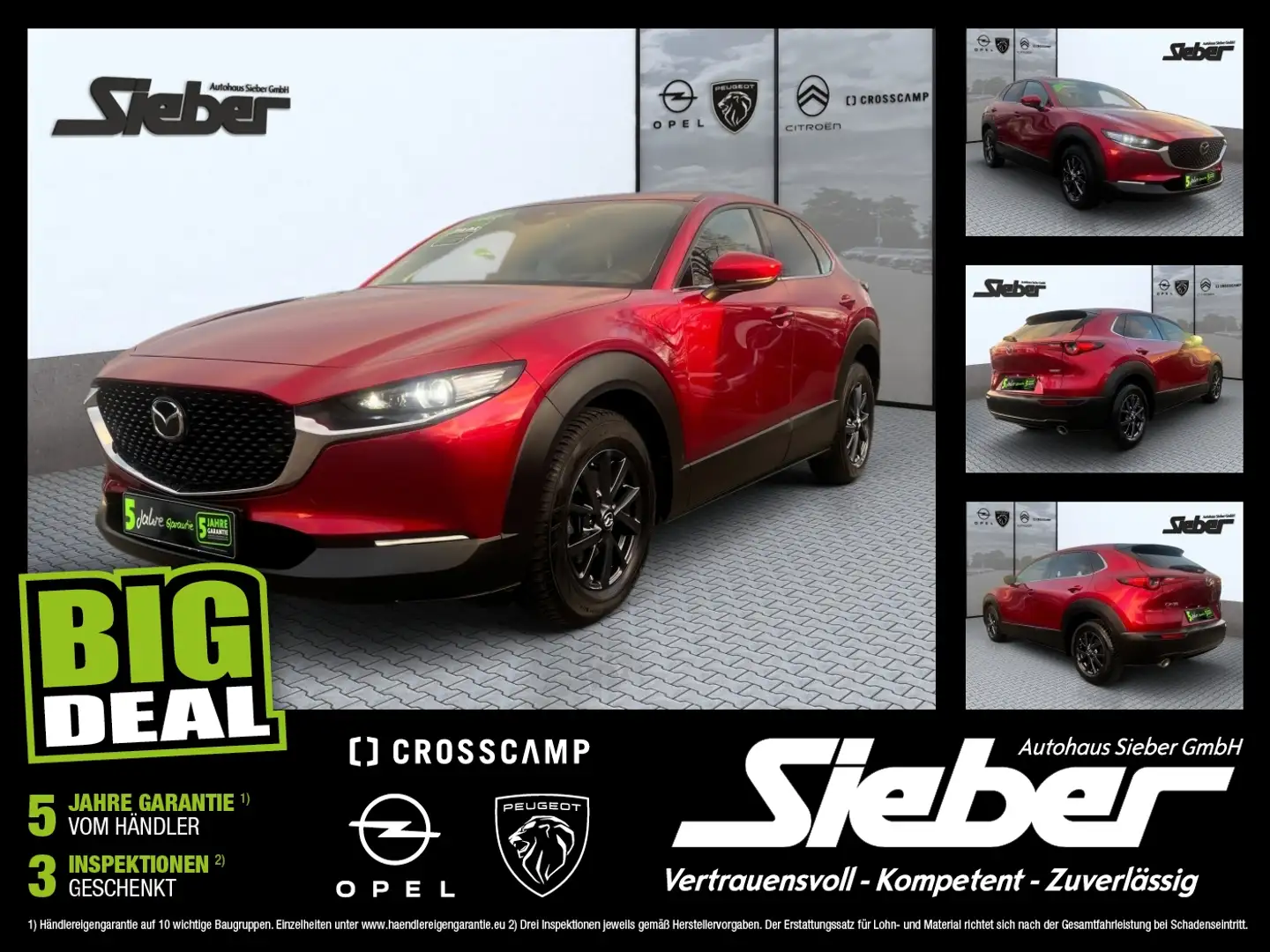 Mazda CX-30 SKYACTIV-X Hybrid Edition Kamera Navi SHZ Červená - 1