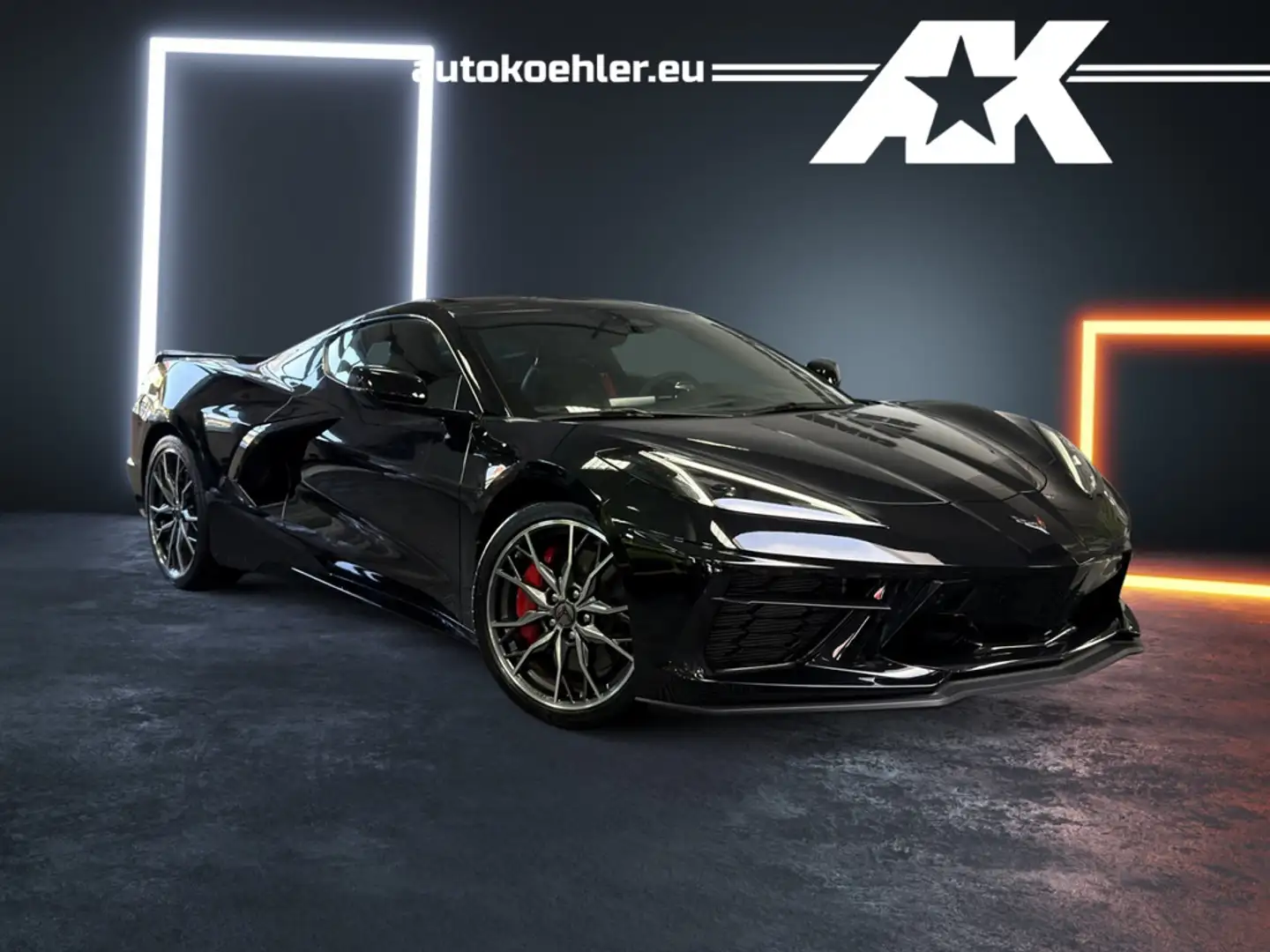 Corvette C8 Coupe 3LT, Lift, VOLL!!! Schwarz - 1