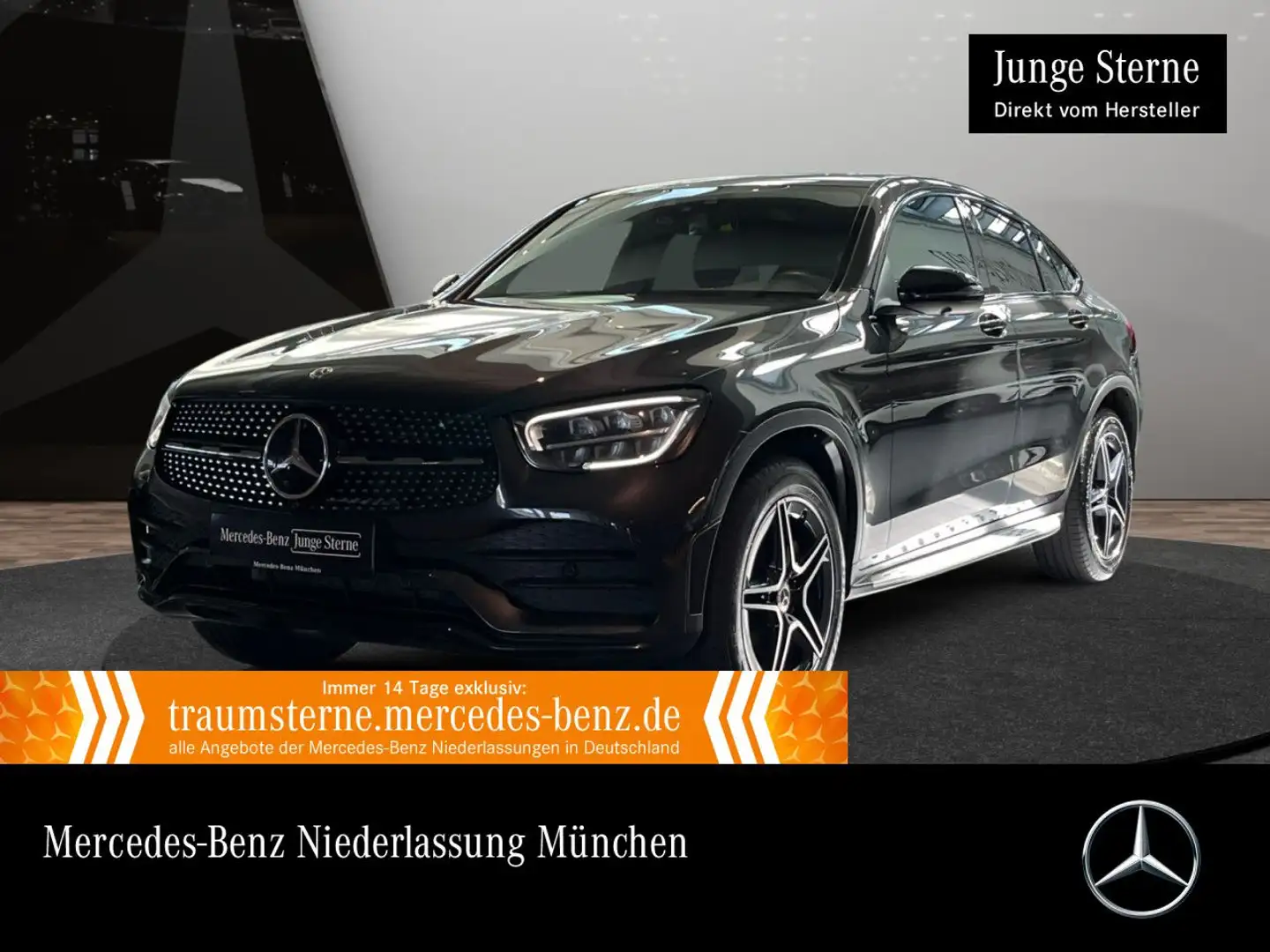 Mercedes-Benz GLC 300 d Coupé 4M AMG+NIGHT+360+LED+STHZG+9G Gris - 1