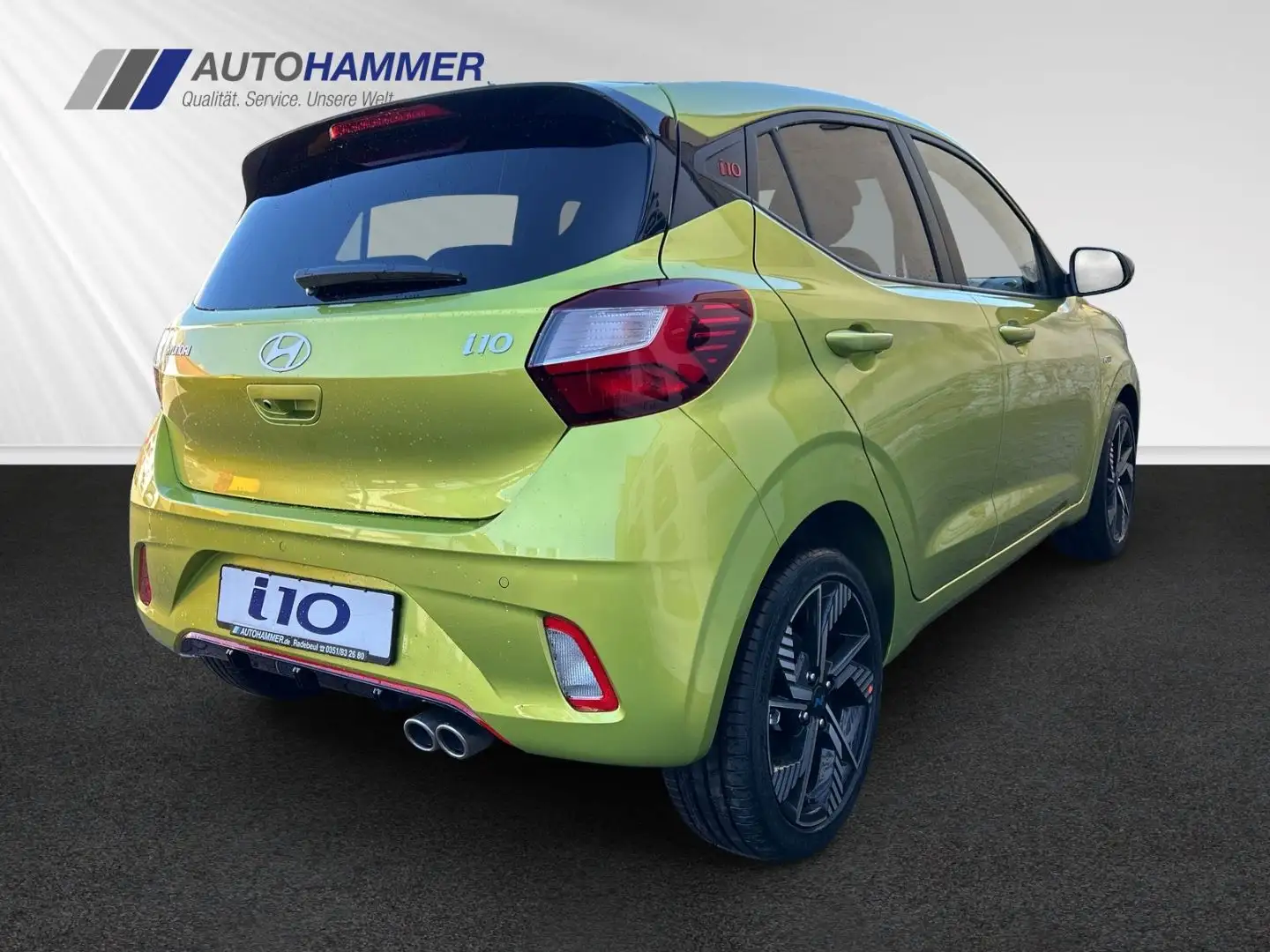 Hyundai i10 N-LINE 1.0T Sport Alu Klimaaut. SHZ LHZ Navi Jaune - 2