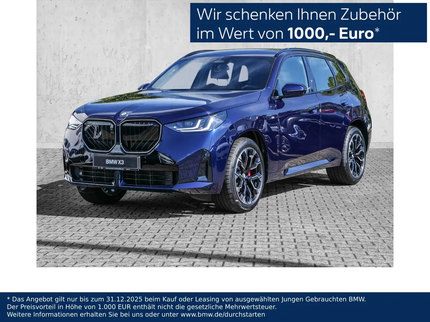 BMW X3 20 xDrive M Sport Pro AHK SHZ LM20 Bleu - 1