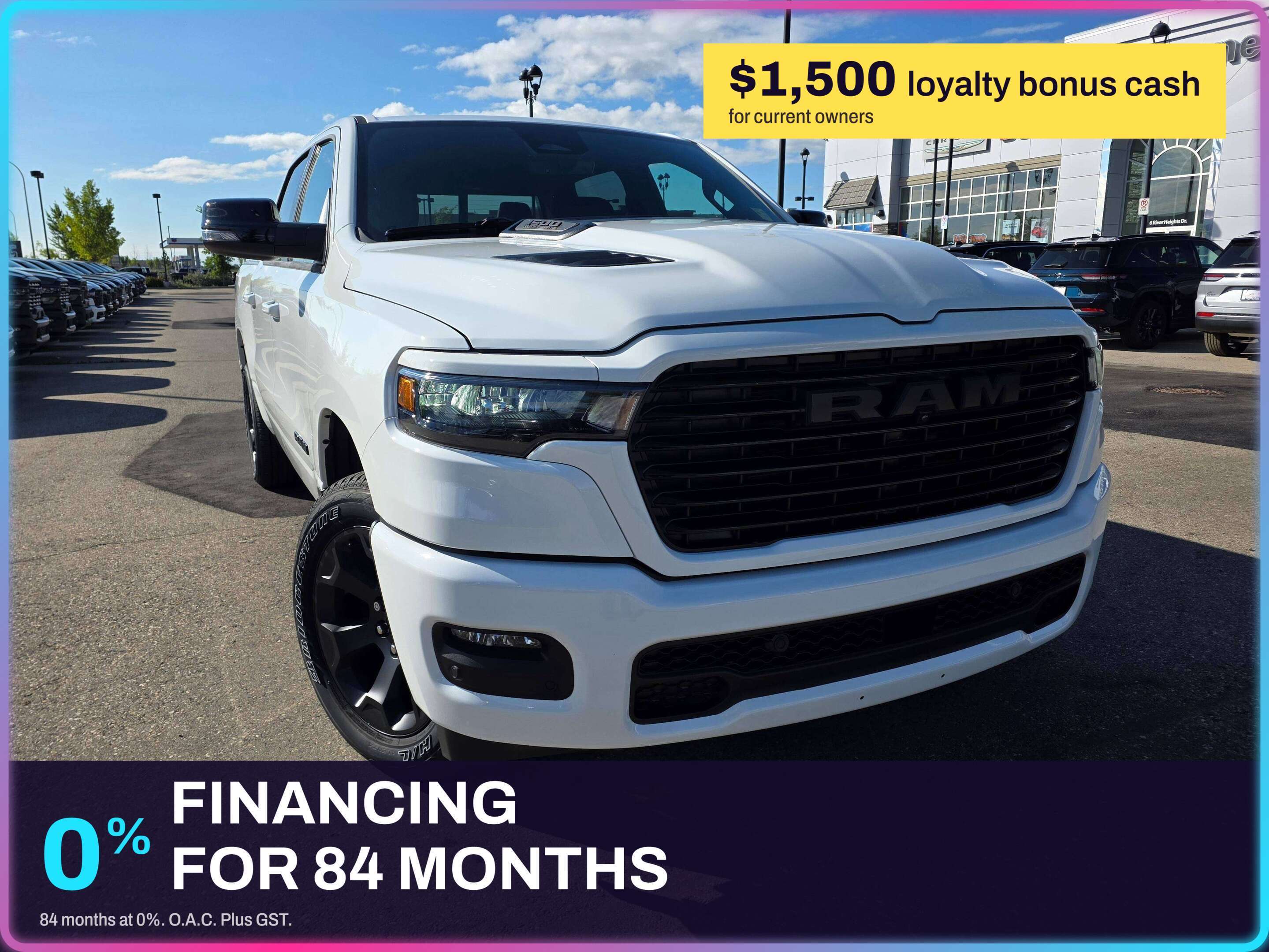 White 2026 RAM 1500 Pickup Truck  8-Speed Automatic