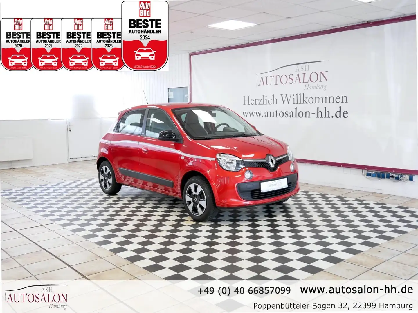 Renault Twingo Limited*Rentner*2Vorb*Renaul.Servicegep*Sitzheizun Rouge - 1