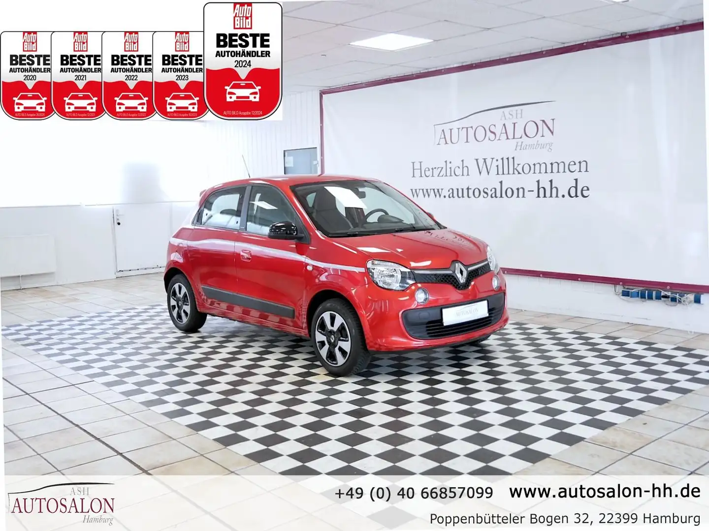 Renault Twingo Limited*Rentner*2Vorb*Renaul.Servicegep*Sitzheizun Rot - 1