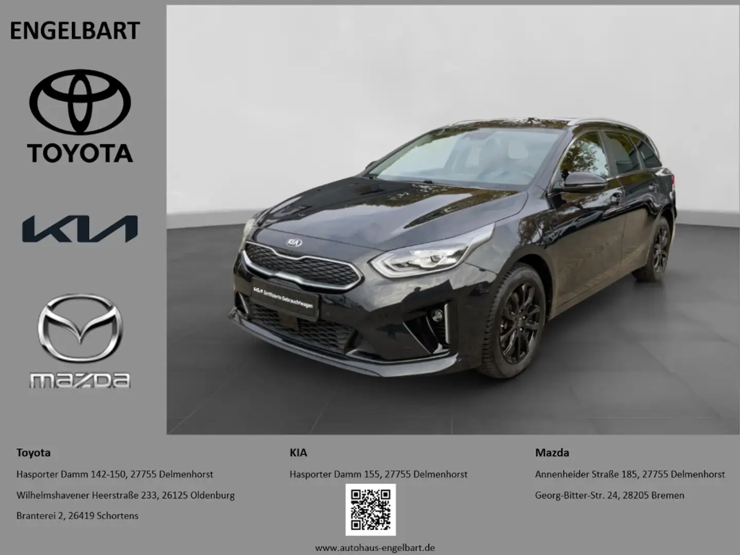 Kia Ceed SW / cee'd SW PHEV Spirit Technologie-Paket Komfort-Paket Noir - 1