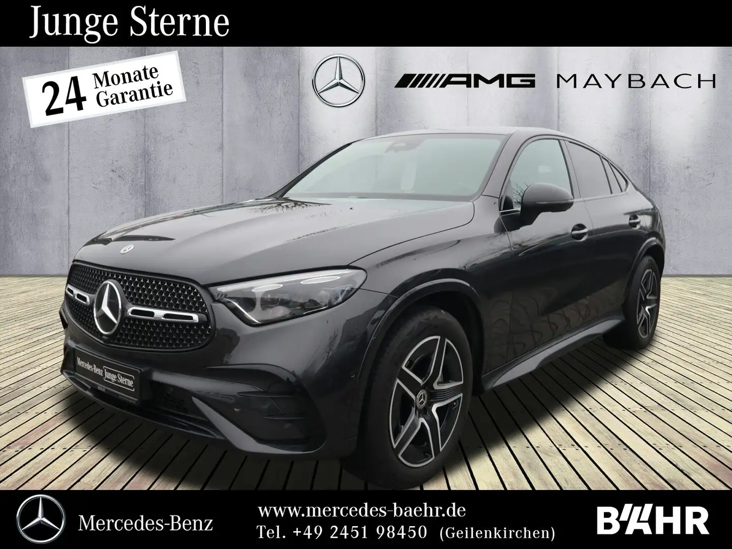 Mercedes-Benz GLC 220 GLC 220 d 4M Coupé AMG+Night/Distronic/RFK/LMR19 Grau - 1
