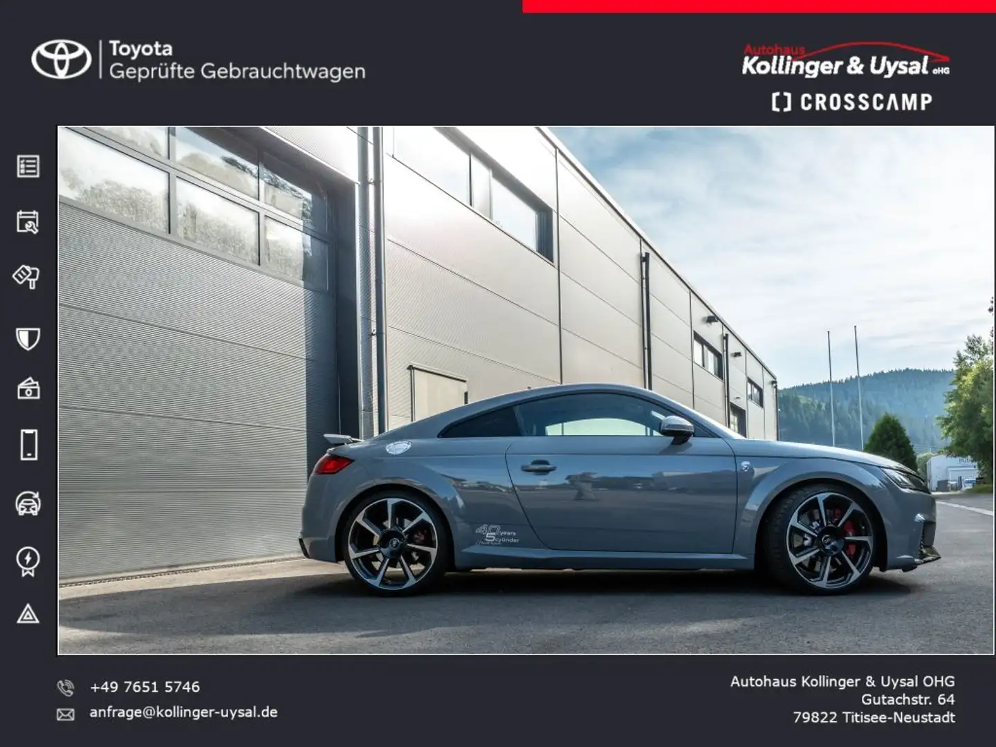 Audi TT RS Coupe | ohne OPF | Neuwagenzustand | MTM Grau - 1