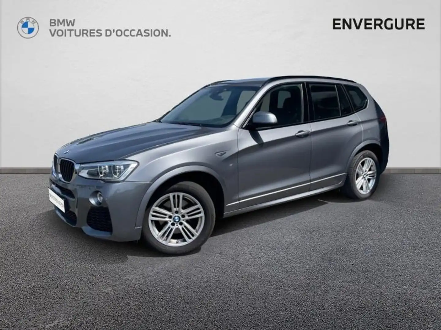 BMW X3 xDrive20dA 190ch M Sport Gris - 1