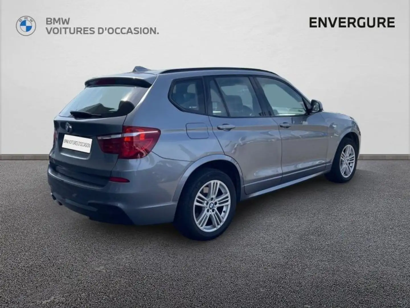 BMW X3 xDrive20dA 190ch M Sport Gris - 2