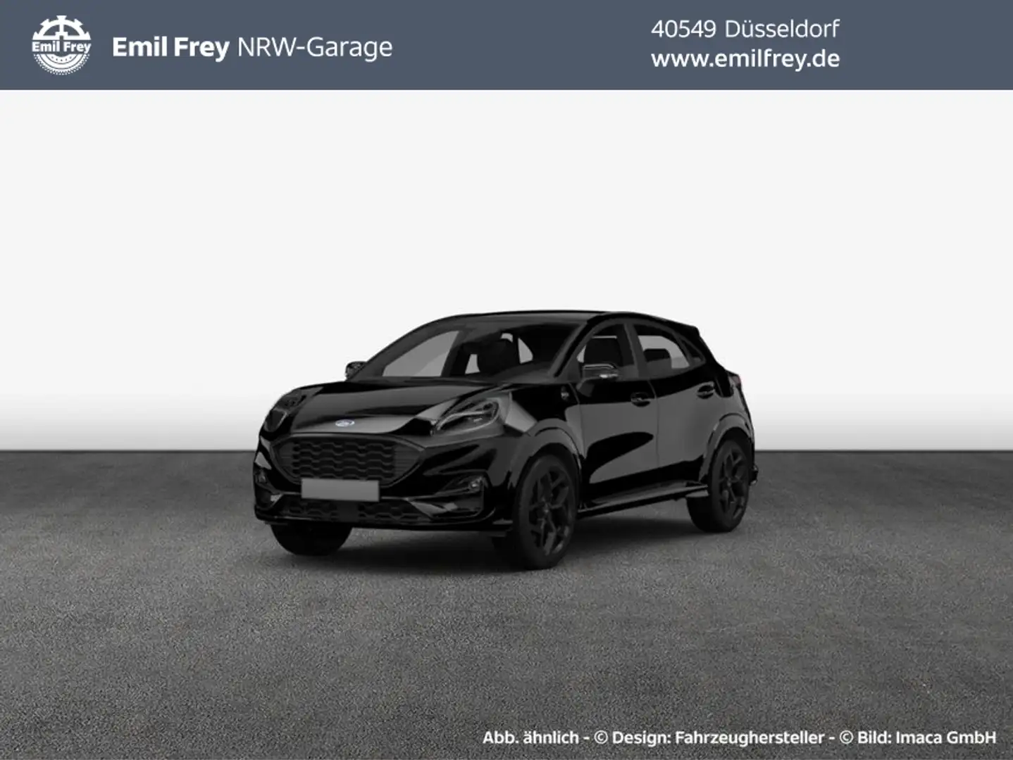 Ford Puma 1.0 EcoBoost Hybrid TITANIUM PANO+LED+SHZ Чёрный - 1