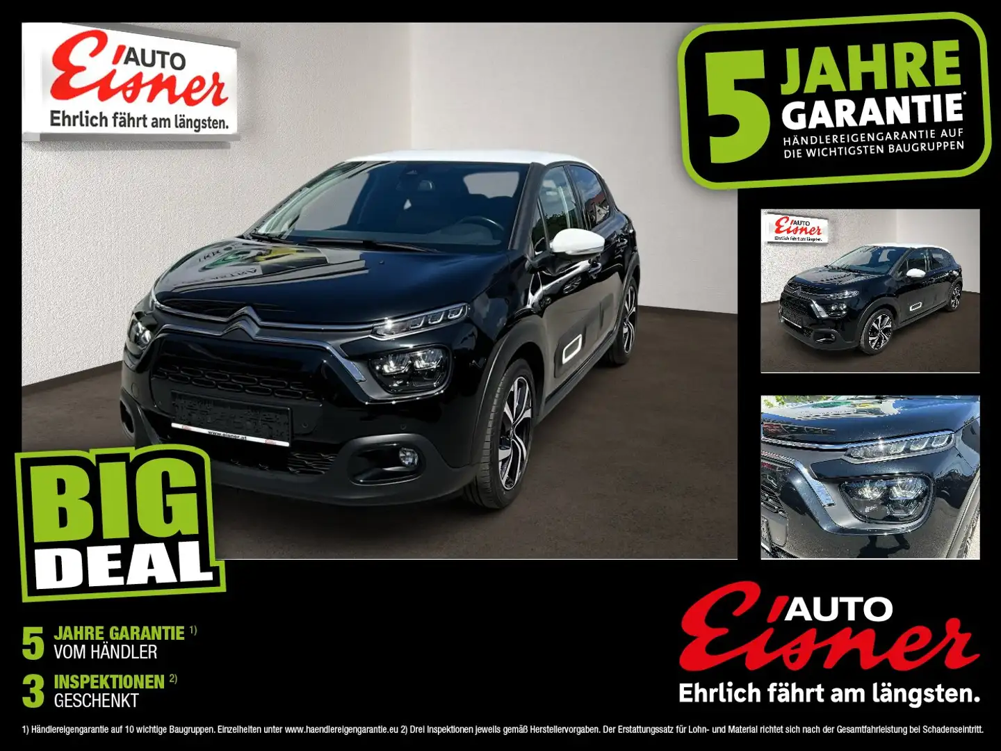 Citroen C3 1.2 PureTech 110 Shine BiXenon Facelift Kam. Schwarz - 1