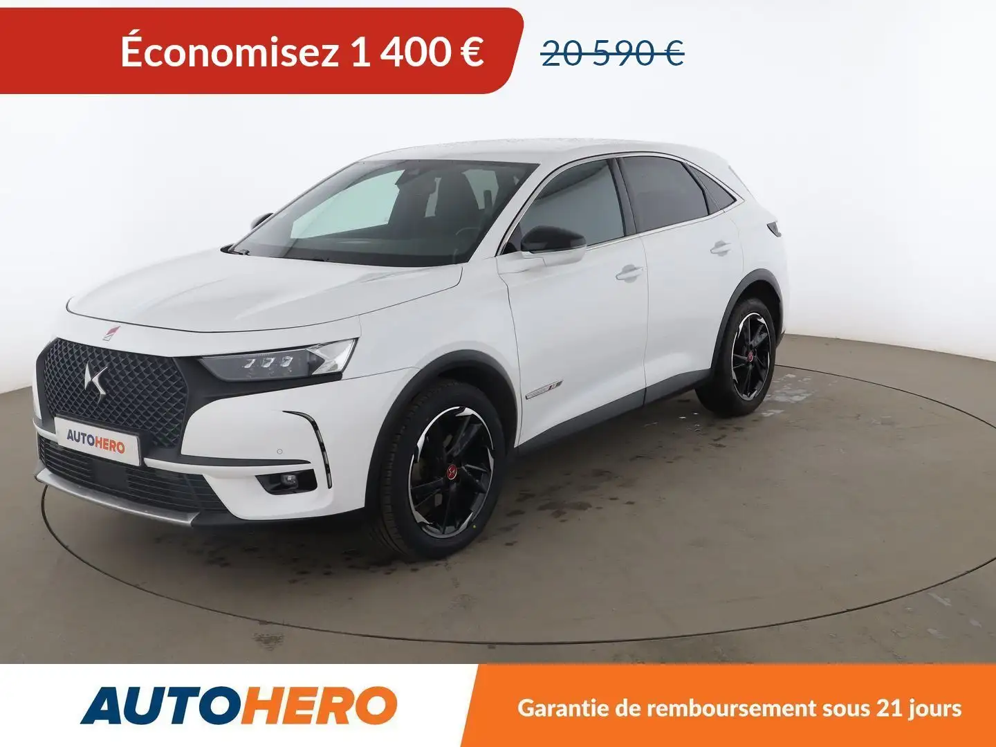 DS Automobiles DS 7 Crossback 2.0 Blue-HDi Performance Line Automatique Blanc - 1