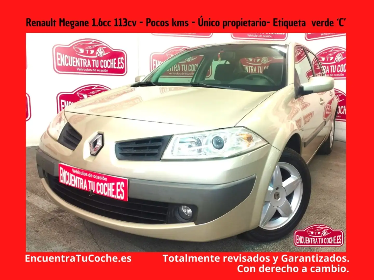 Renault Megane Sedán 1.6 Emotion Beige - 1