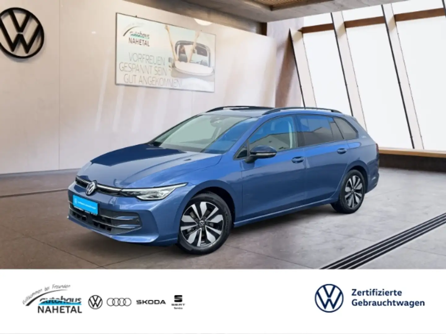 Volkswagen Golf Variant 1.5eTSI DSG Goal LED+ NAVI AHK ACC 3Z-KLIMA TRAVEL Blau - 1