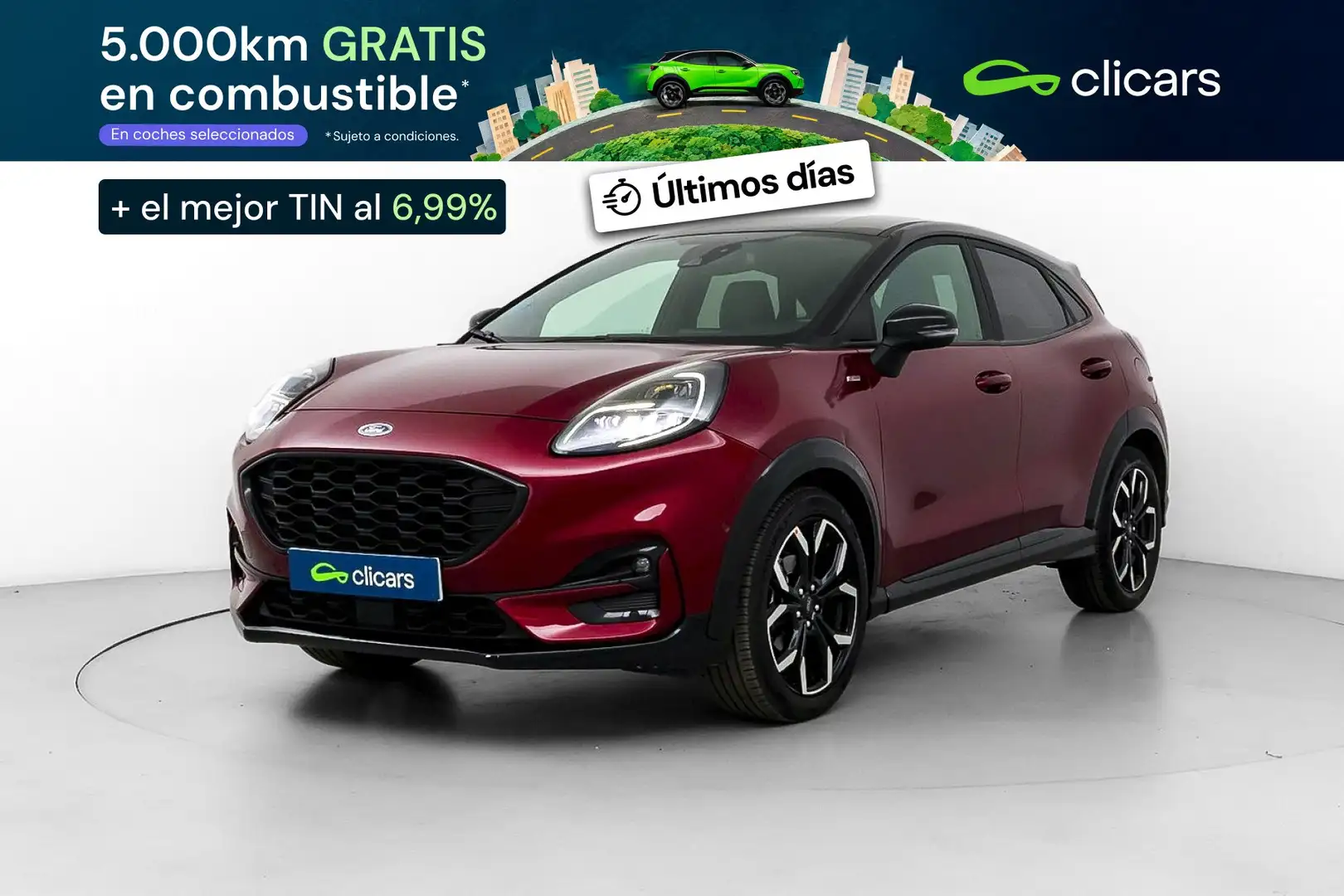 Ford Puma 1.0 EcoBoost MHEV Titanium 125 Rojo - 1