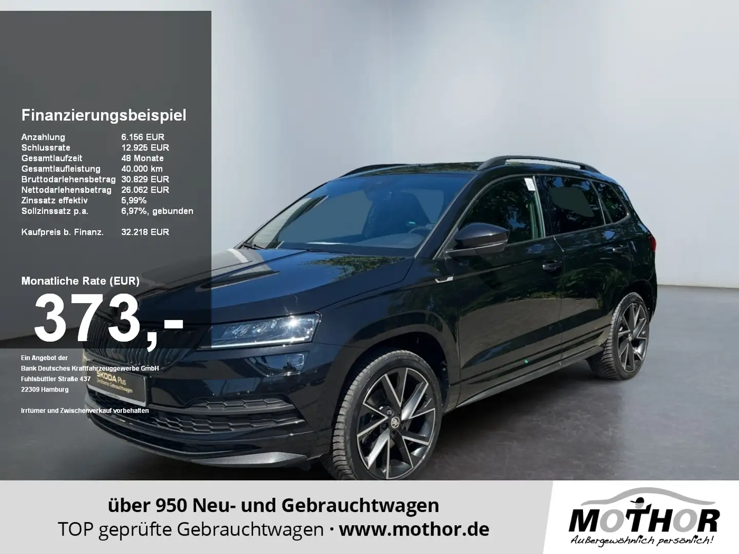 Skoda Karoq Sportline 2.0 TSI 4x4 DSG 4xSHZ MATRIX-LED Schwarz - 1