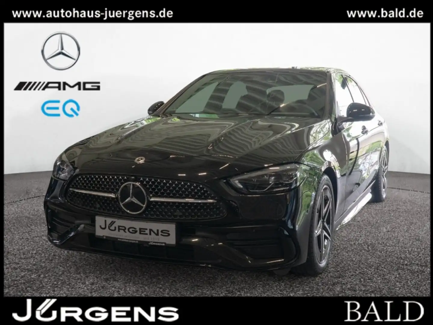 Mercedes-Benz C 200 d AMG-Sport/LED/Cam/Pano/Night/Totw/Ambi Schwarz - 1
