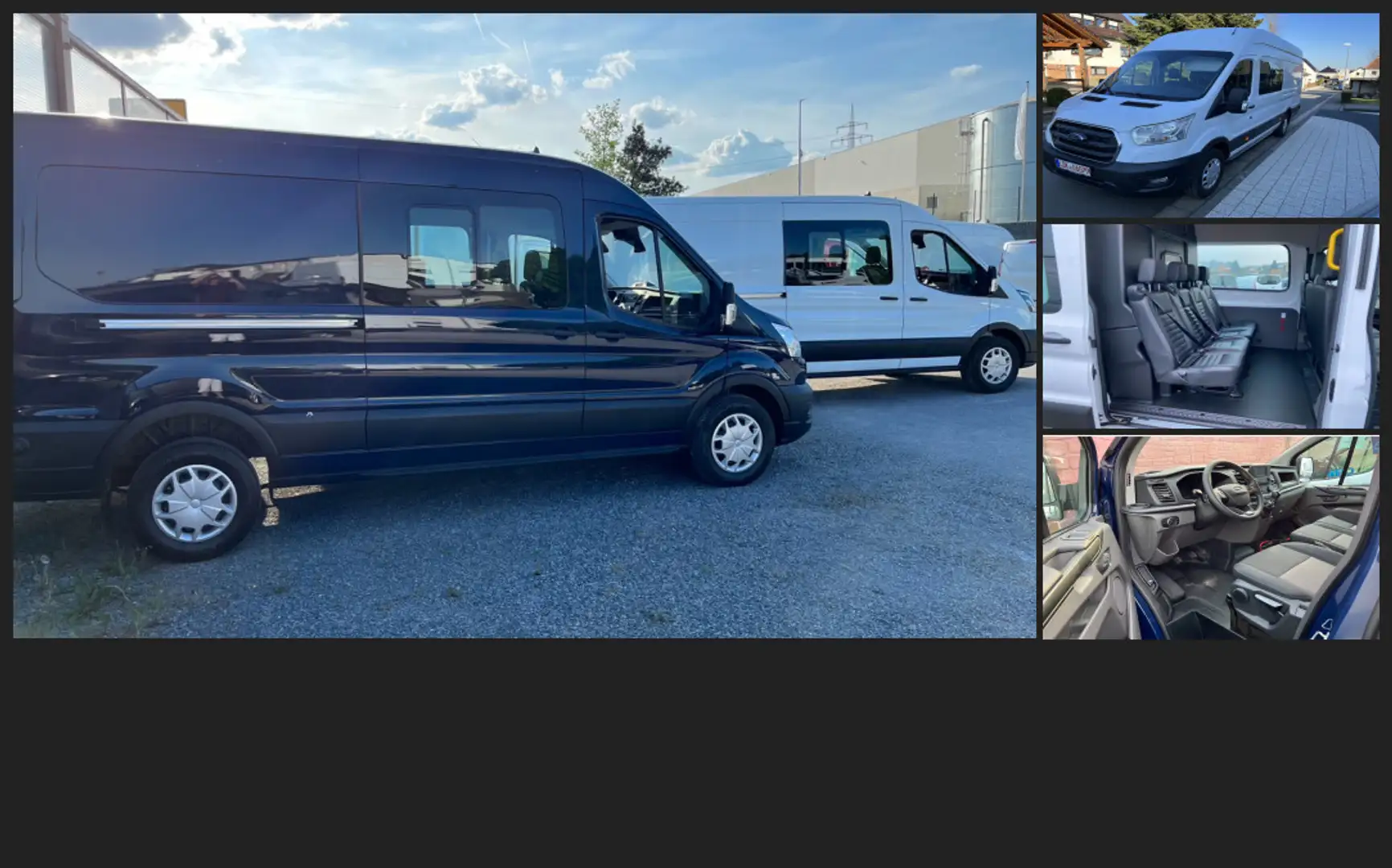 Ford Transit L3H2 DOKA 7 Sitze Kamera AHK  Trend Blau - 1